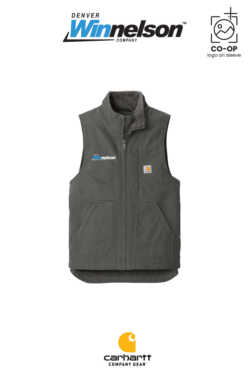 Carhartt® Sherpa-Lined Mock Neck Vest - Denver Winnelson
