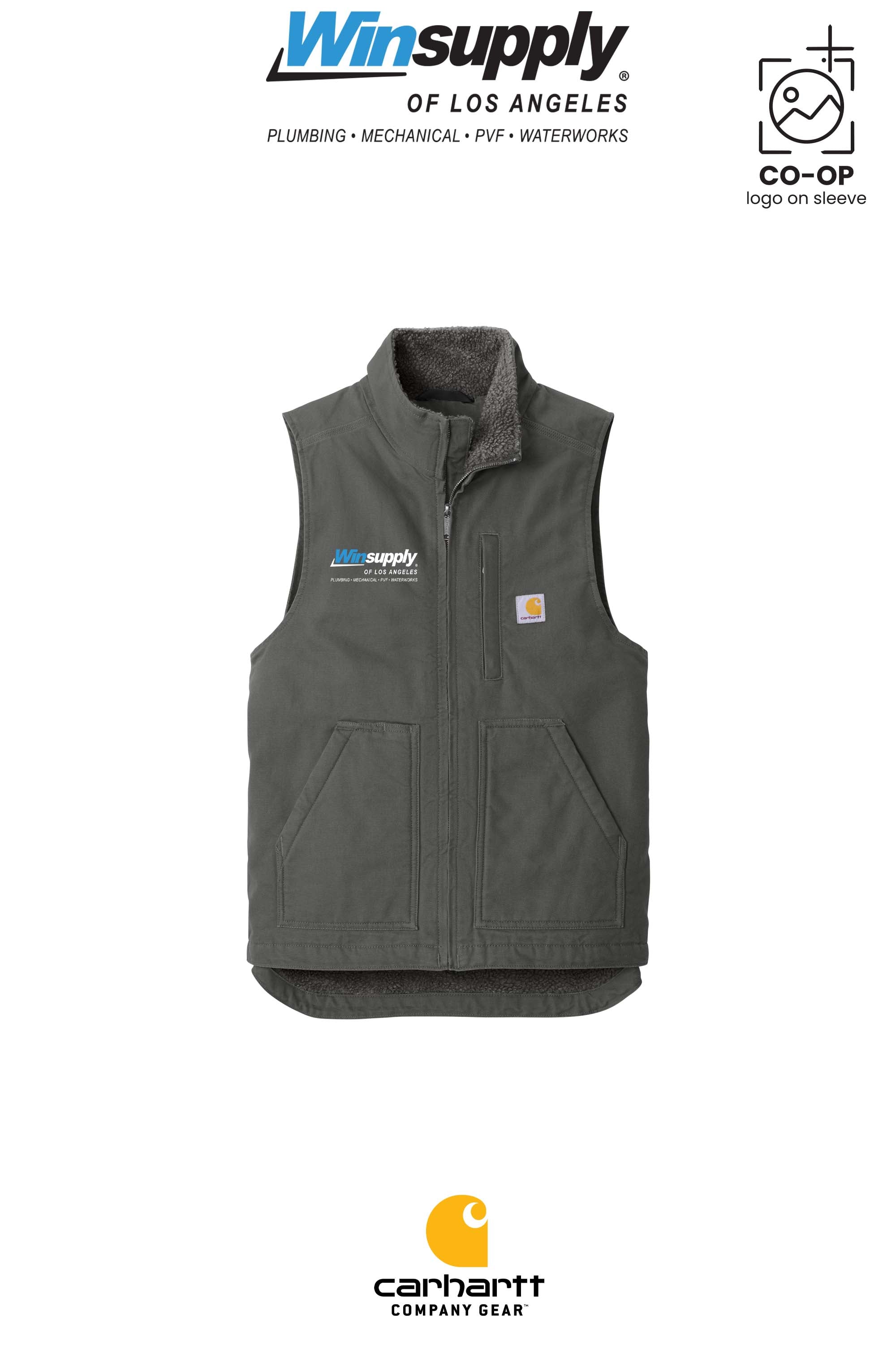 Carhartt® Sherpa-Lined Mock Neck Vest - Winsupply of Los Angeles