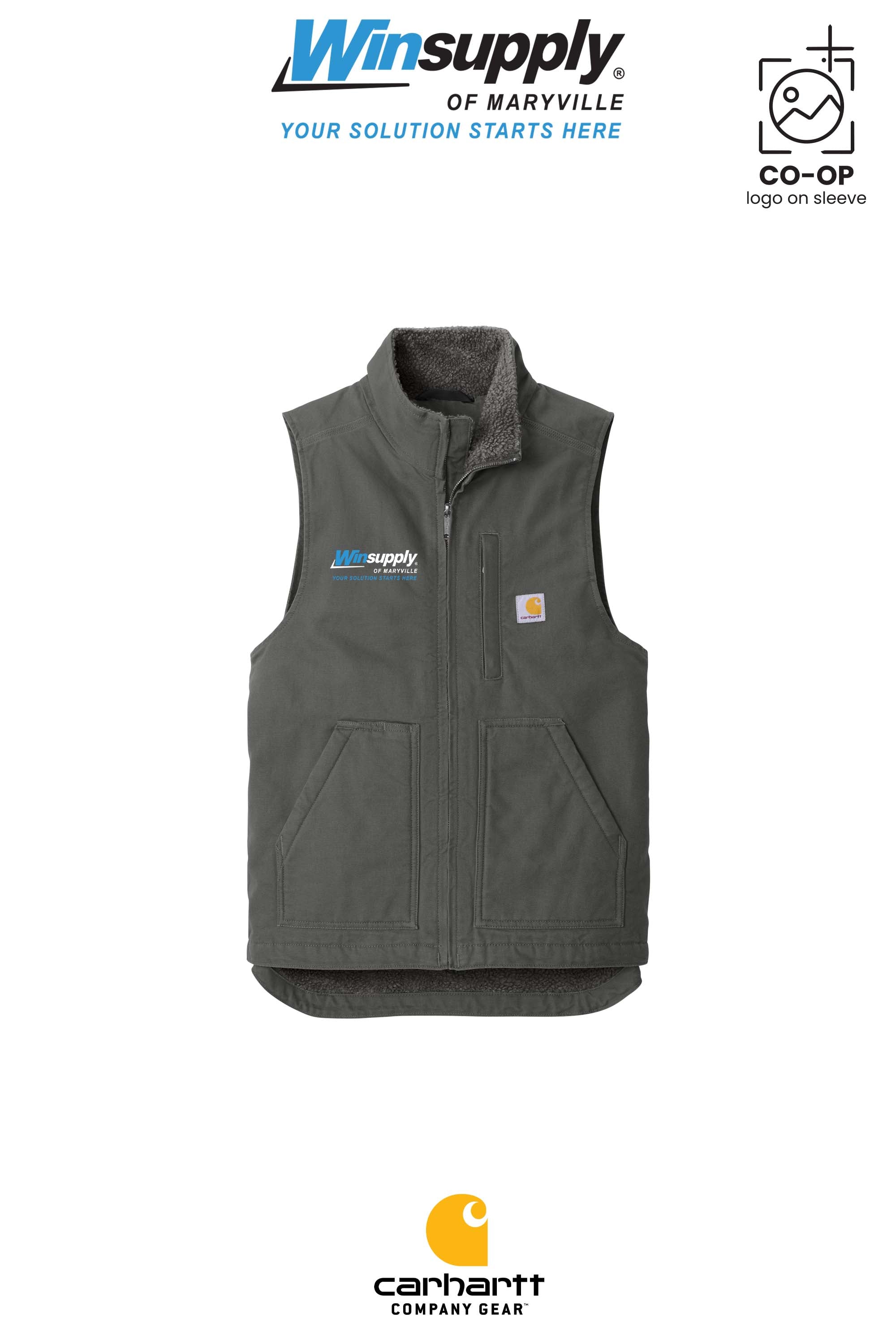 Carhartt® Sherpa-Lined Mock Neck Vest - Winsupply of Maryville