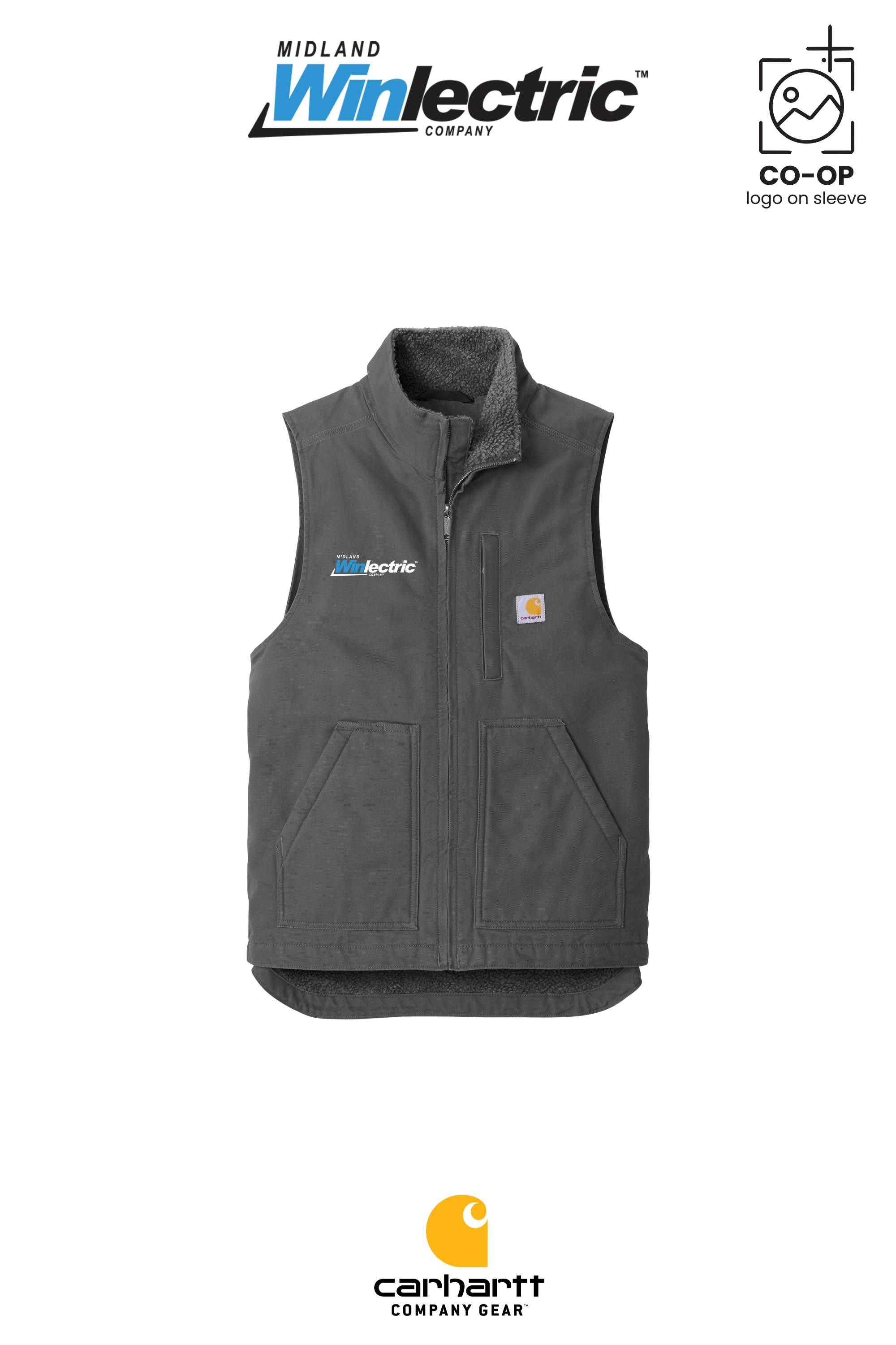 Carhartt® Sherpa-Lined Mock Neck Vest - Winlectric of Midland