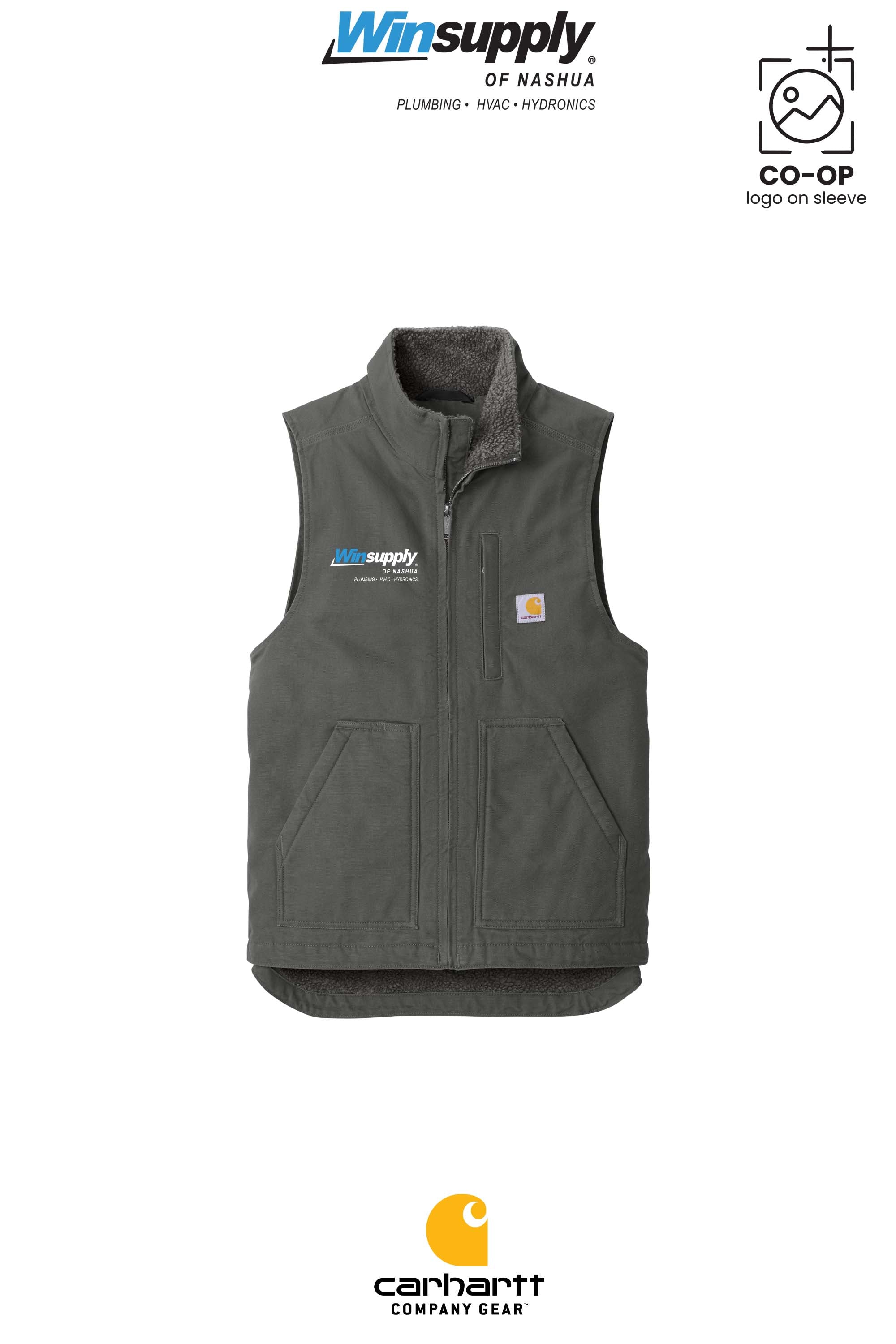 Carhartt® Sherpa-Lined Mock Neck Vest - Winsupply of Nashua