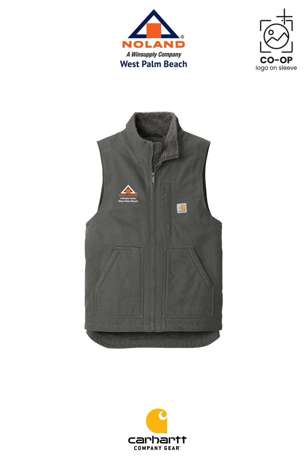 Carhartt® Sherpa-Lined Mock Neck Vest - Noland West Palm Beach
