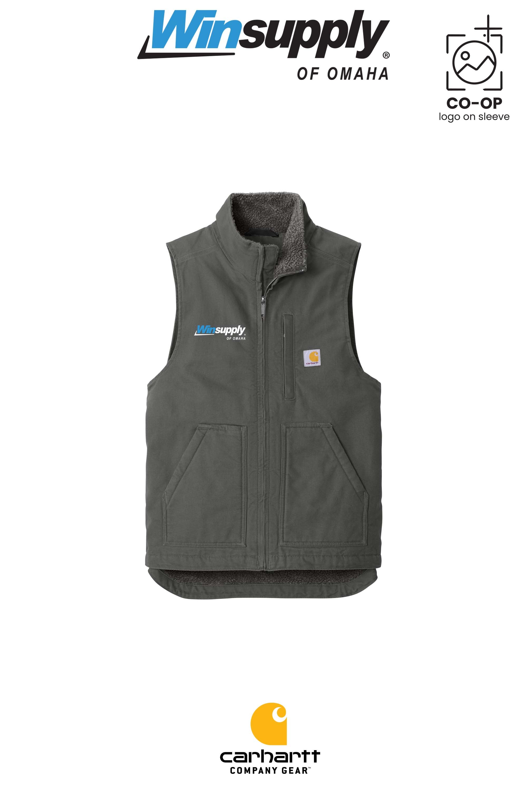 Carhartt® Sherpa-Lined Mock Neck Vest - Winsupply of Omaha