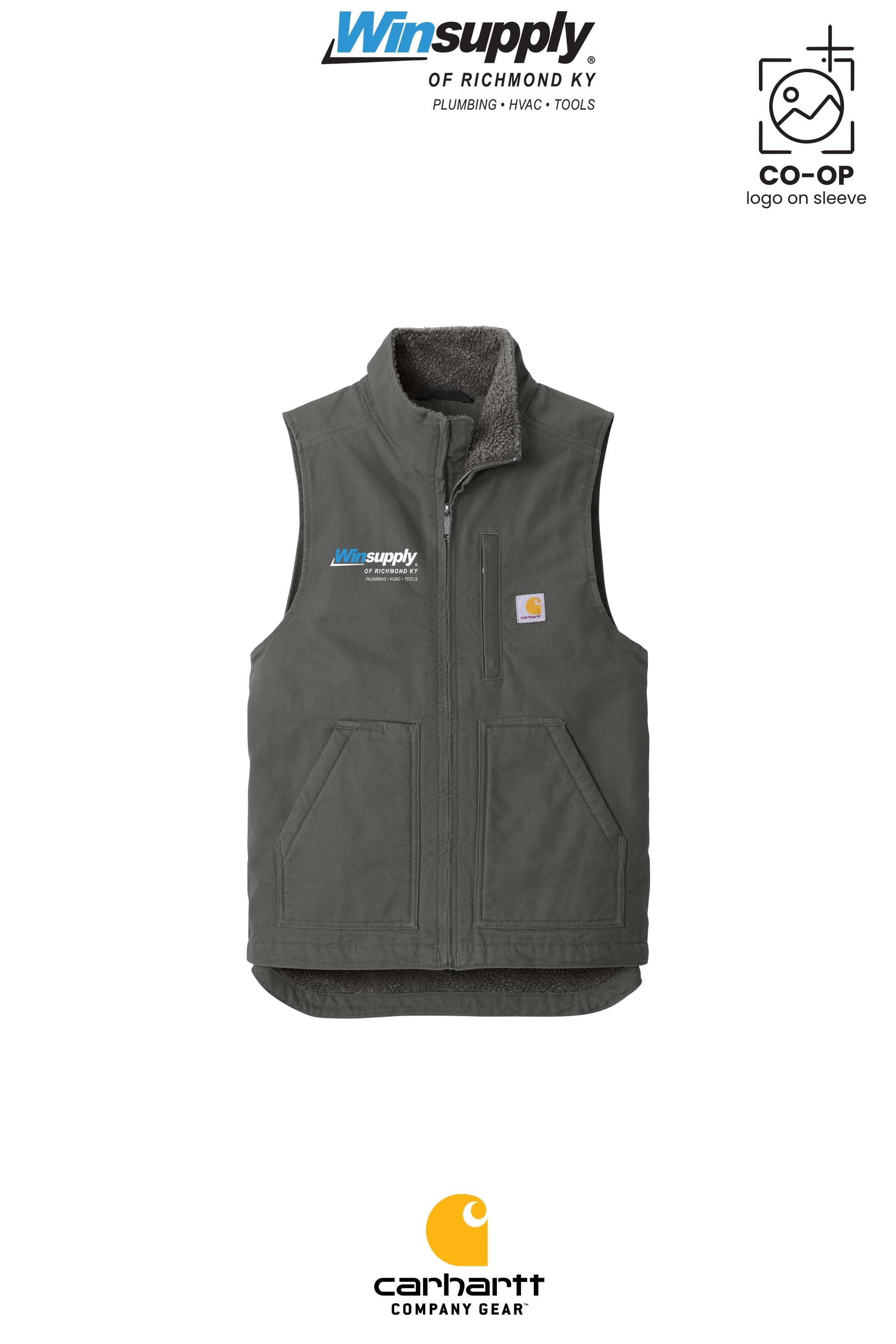 Carhartt® Sherpa-Lined Mock Neck Vest - Winsupply of Richmond KY