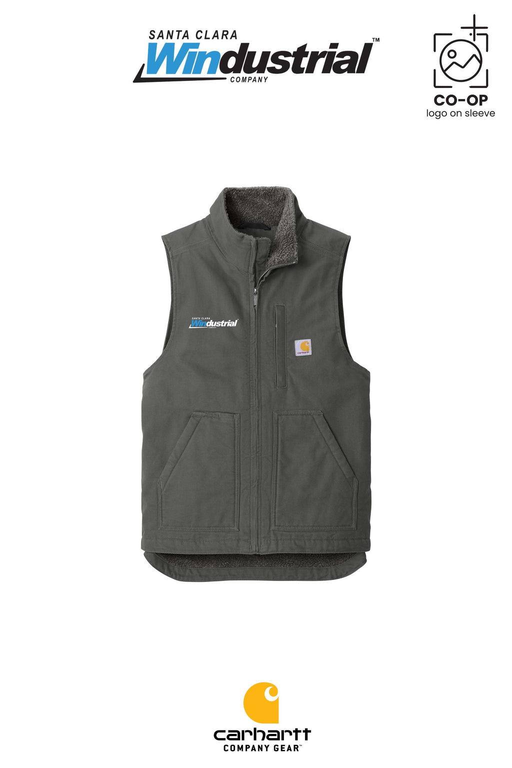 Carhartt® Sherpa-Lined Mock Neck Vest - Santa Clara Windustrial