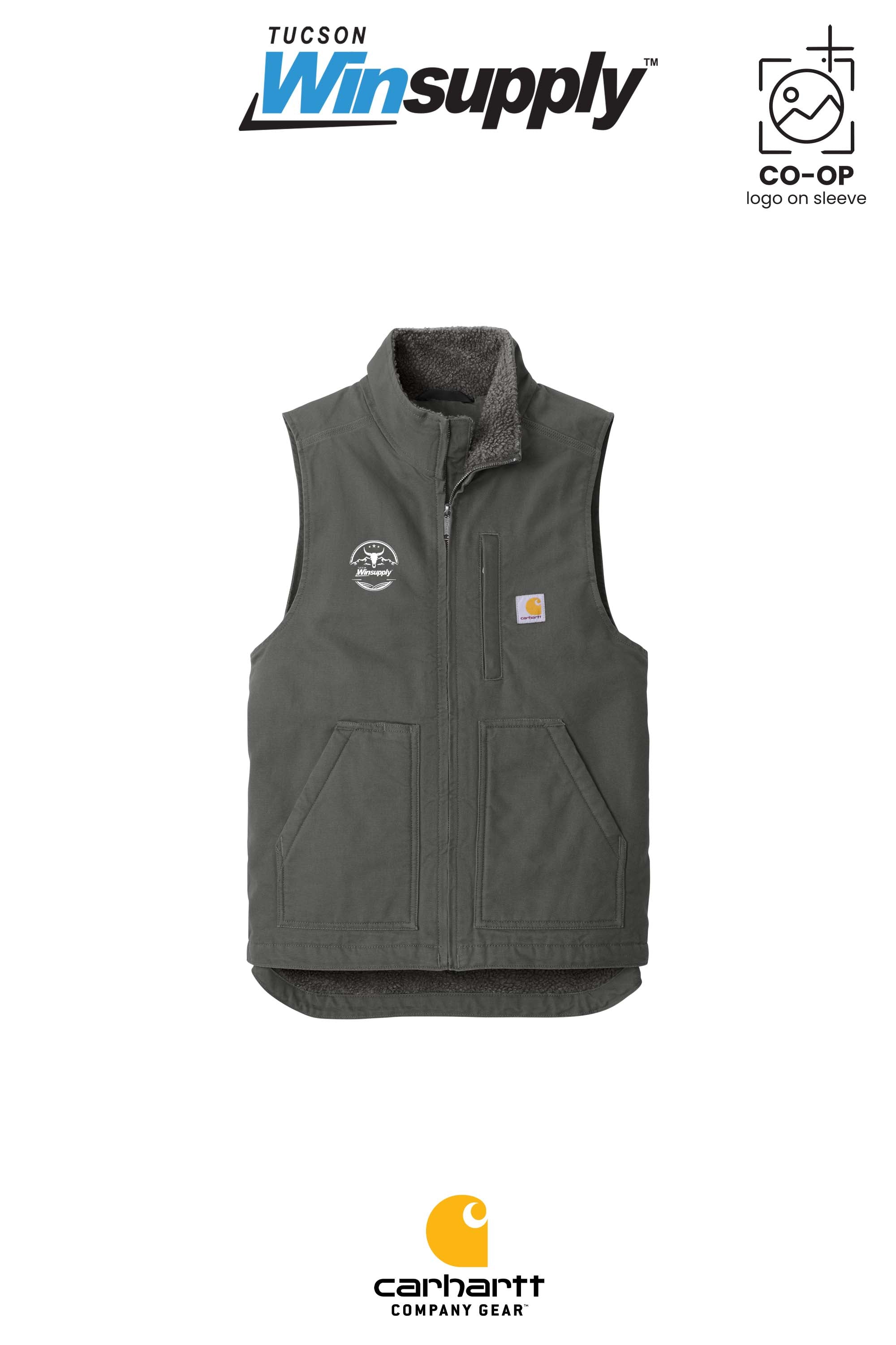 Carhartt® Sherpa-Lined Mock Neck Vest - Winsupply Tucson AZ