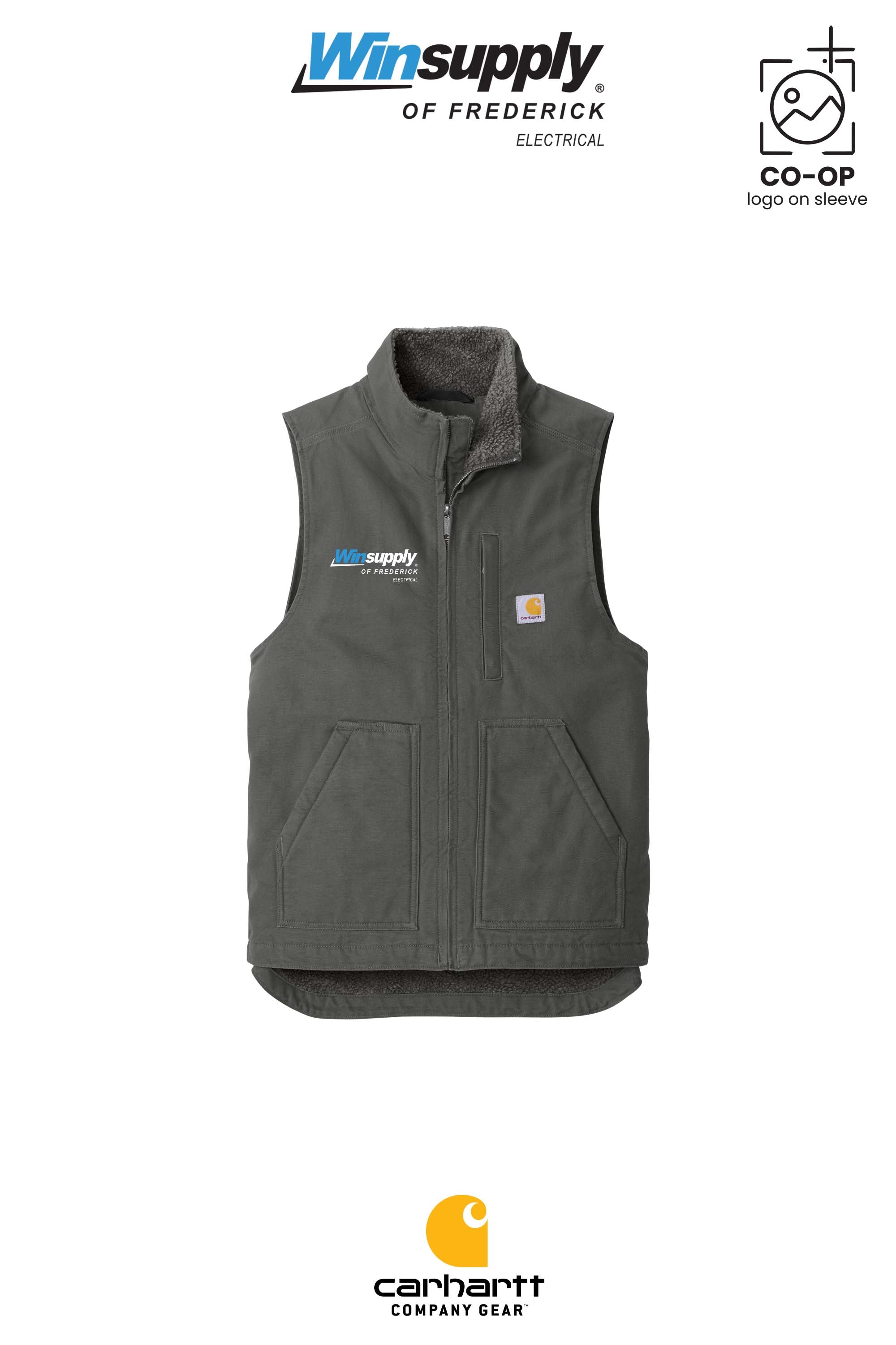 Carhartt® Sherpa-Lined Mock Neck Vest - Winsupply of Frederick
