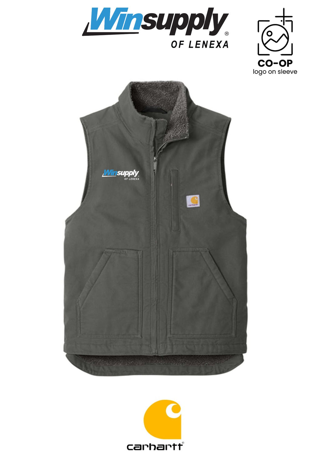 Carhartt® Sherpa-Lined Mock Neck Vest - Winsupply of Lenexa