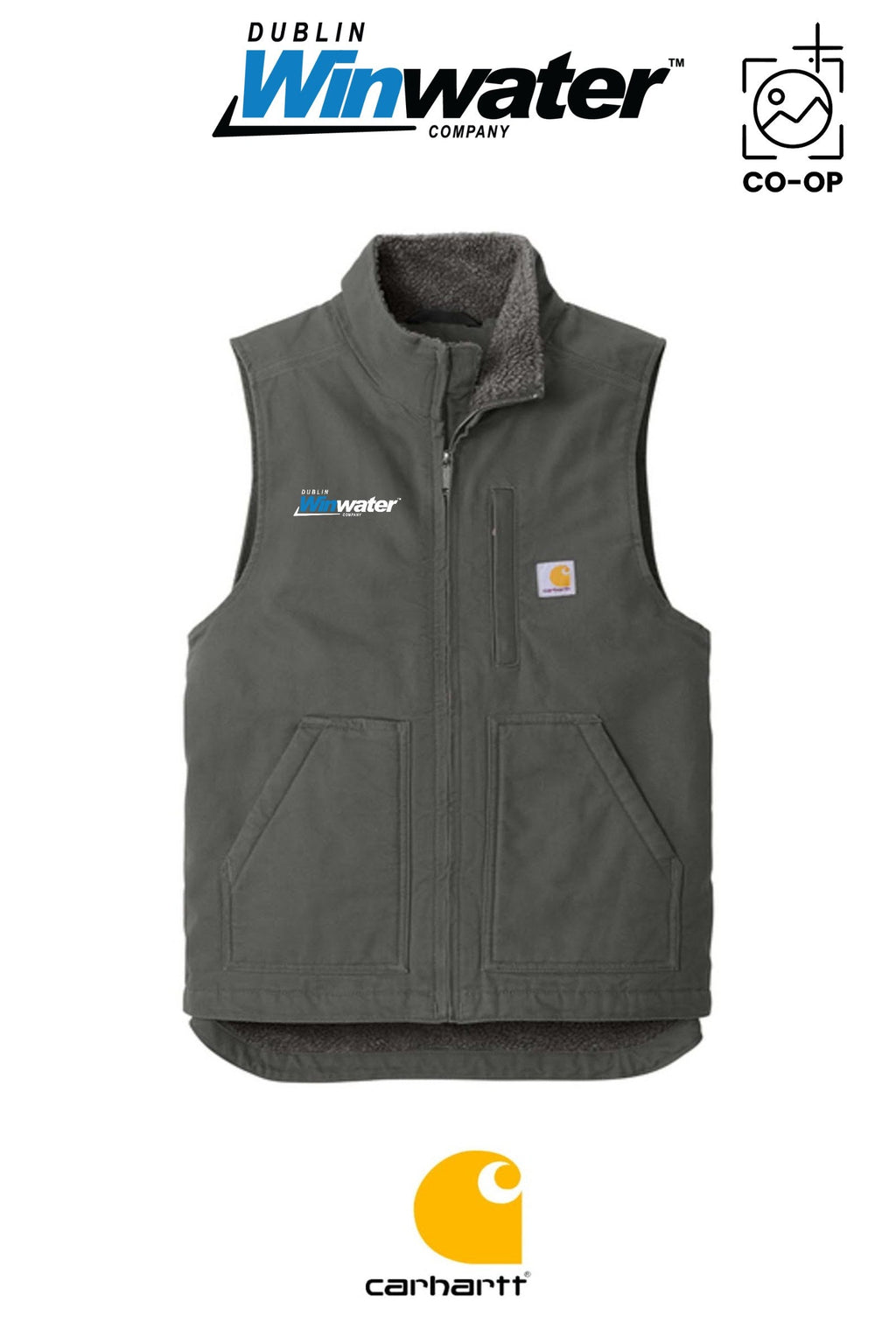 Carhartt® Sherpa-Lined Mock Neck Vest - Dublin Winwater