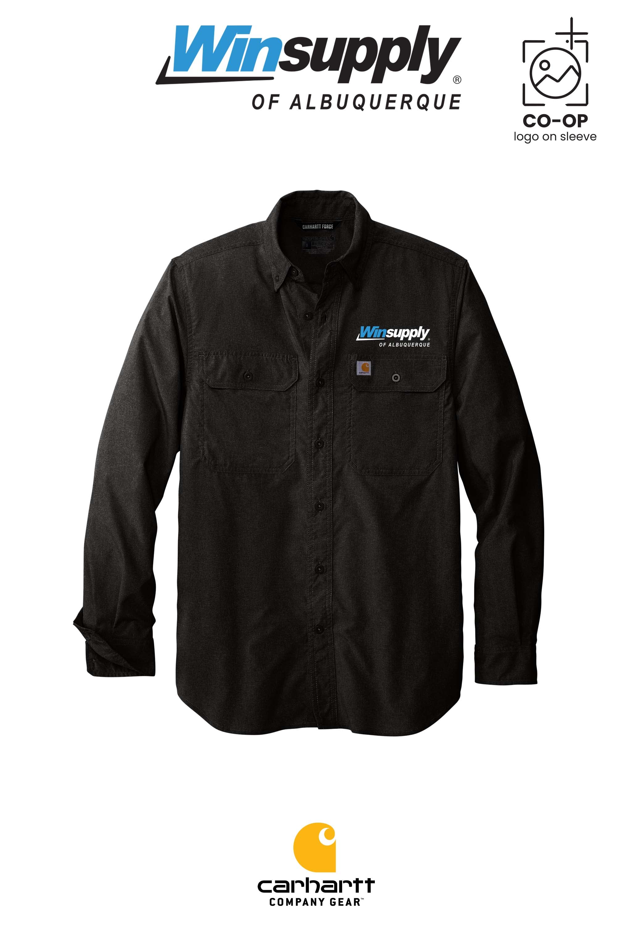 Carhartt Force® Solid Long Sleeve Shirt - Winsupply of Albuquerque