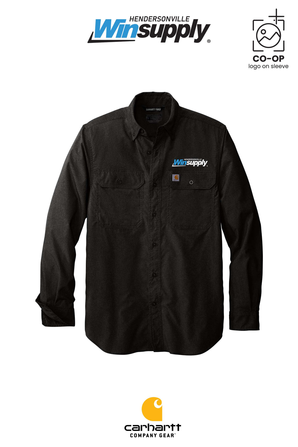 Carhartt Force® Solid Long Sleeve Shirt - Winsupply of Hendersonville
