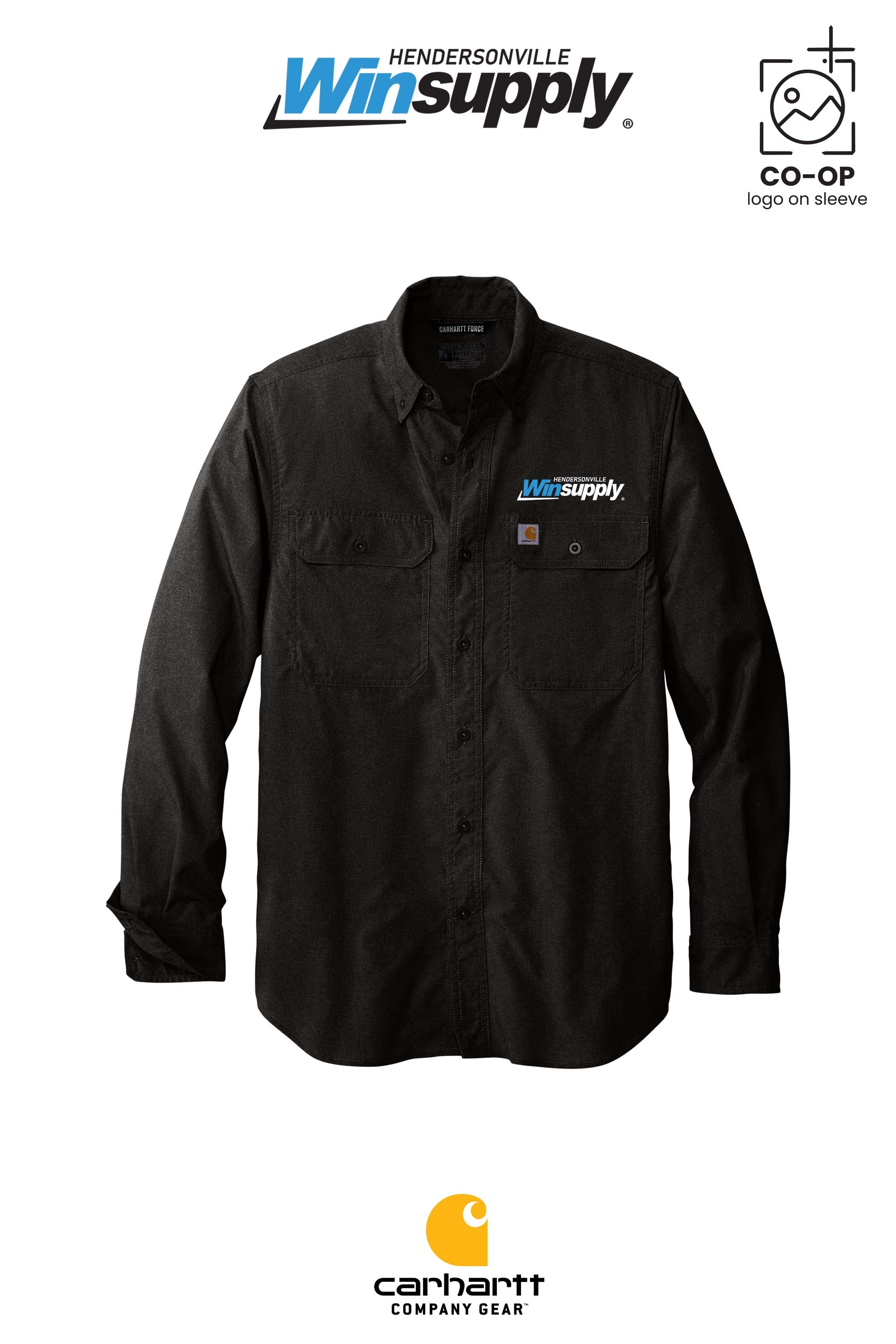 Carhartt Force® Solid Long Sleeve Shirt - Winsupply of Hendersonville