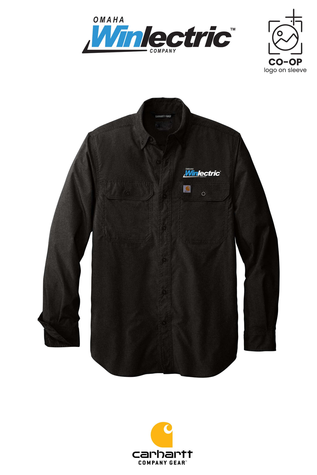 Carhartt Force® Solid Long Sleeve Shirt - Omaha Winlectric