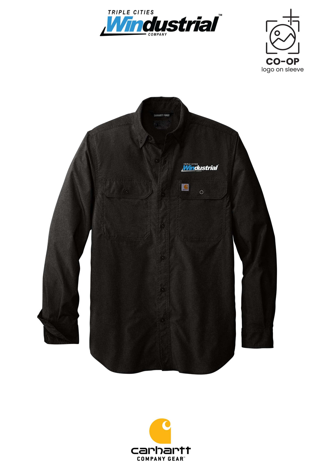 Carhartt Force® Solid Long Sleeve Shirt - Windustrial Triple Cities
