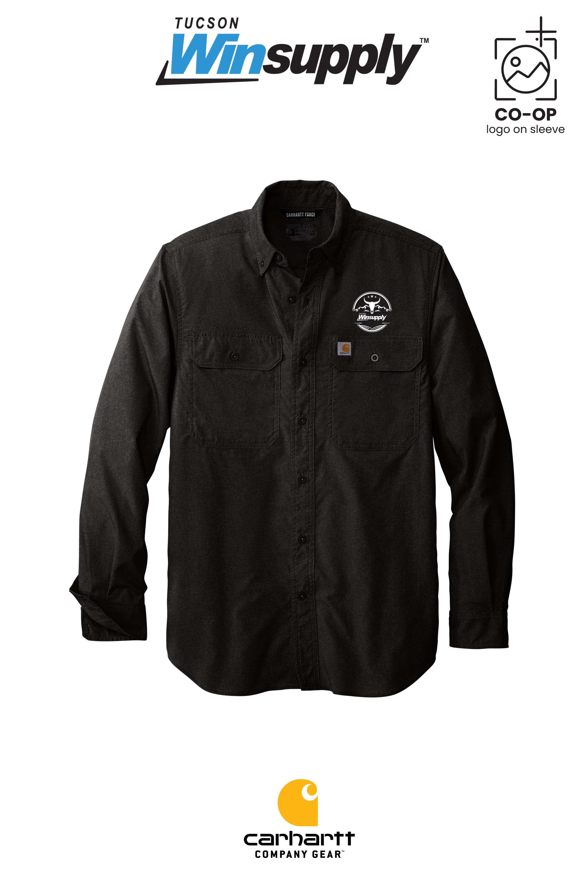 Carhartt Force® Solid Long Sleeve Shirt - Winsupply Tucson AZ