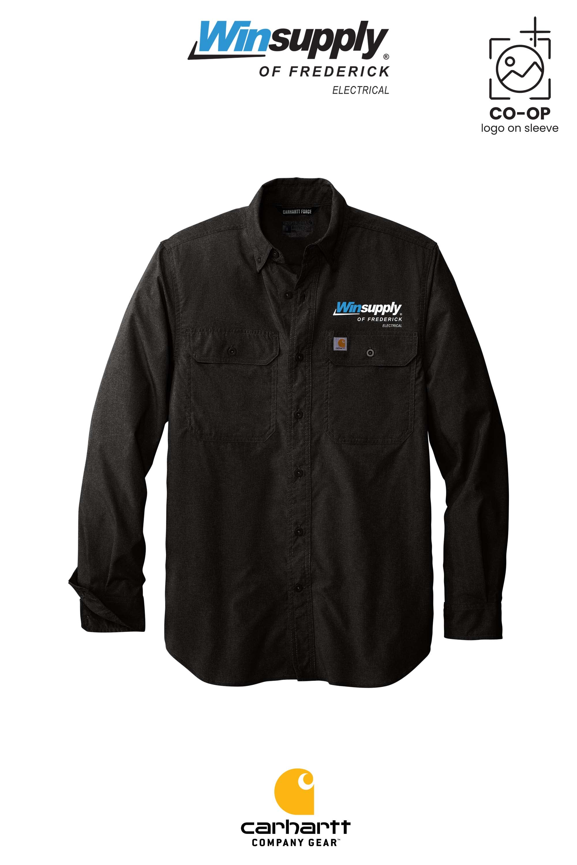 Carhartt Force® Solid Long Sleeve Shirt - Winsupply of Frederick