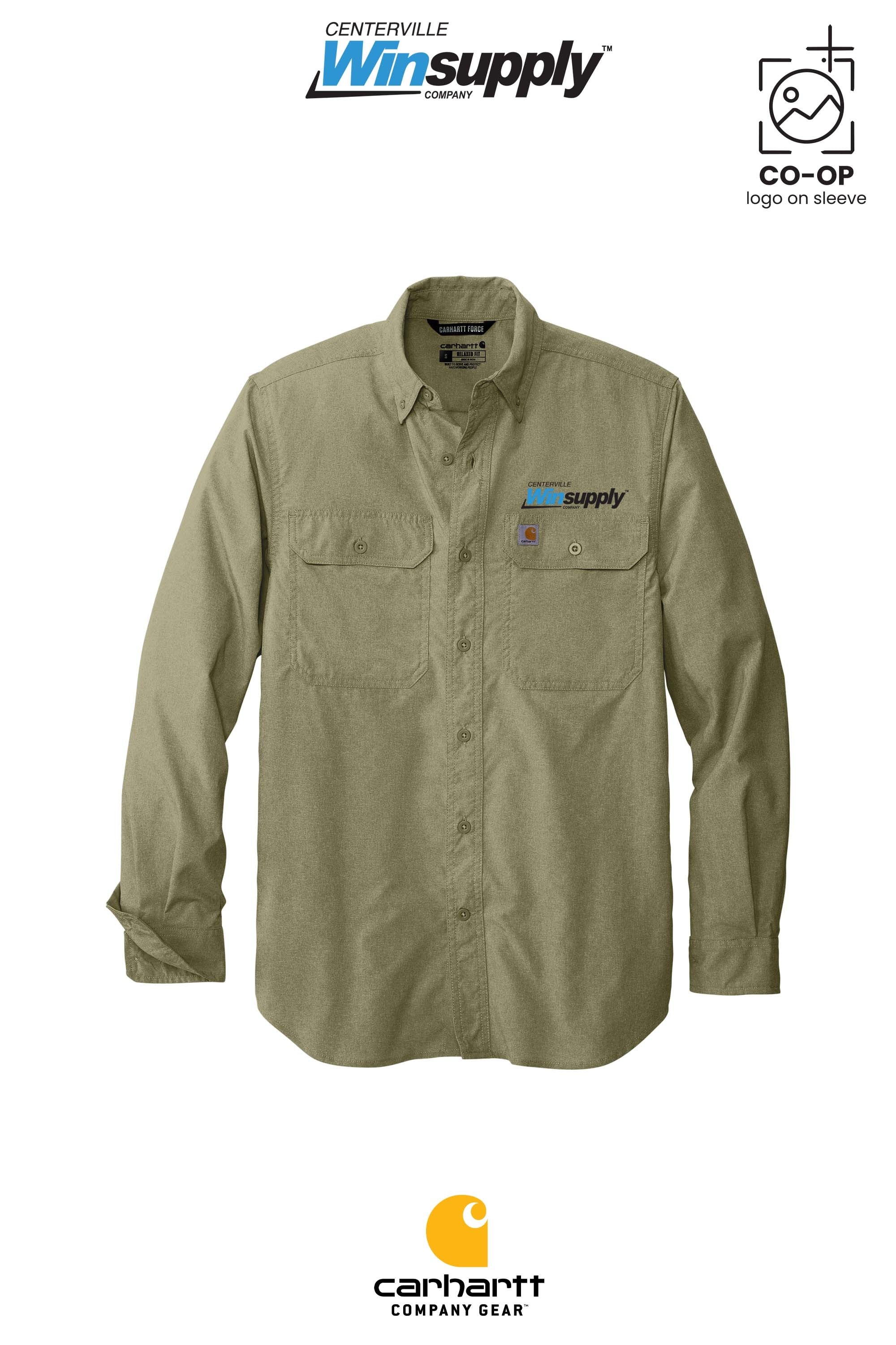 Carhartt Force® Solid Long Sleeve Shirt - Winsupply Centerville OH