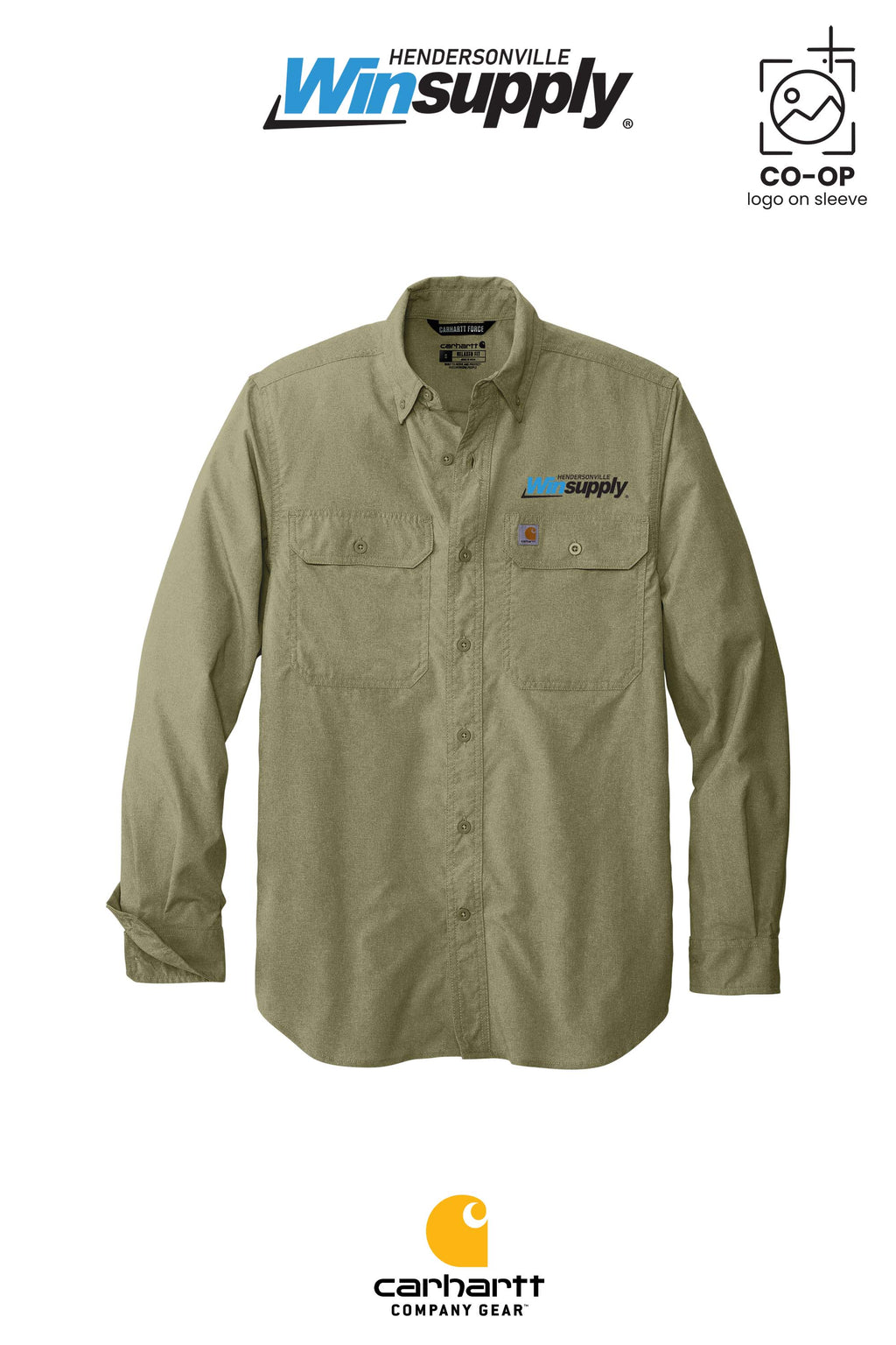 Carhartt Force® Solid Long Sleeve Shirt - Winsupply of Hendersonville