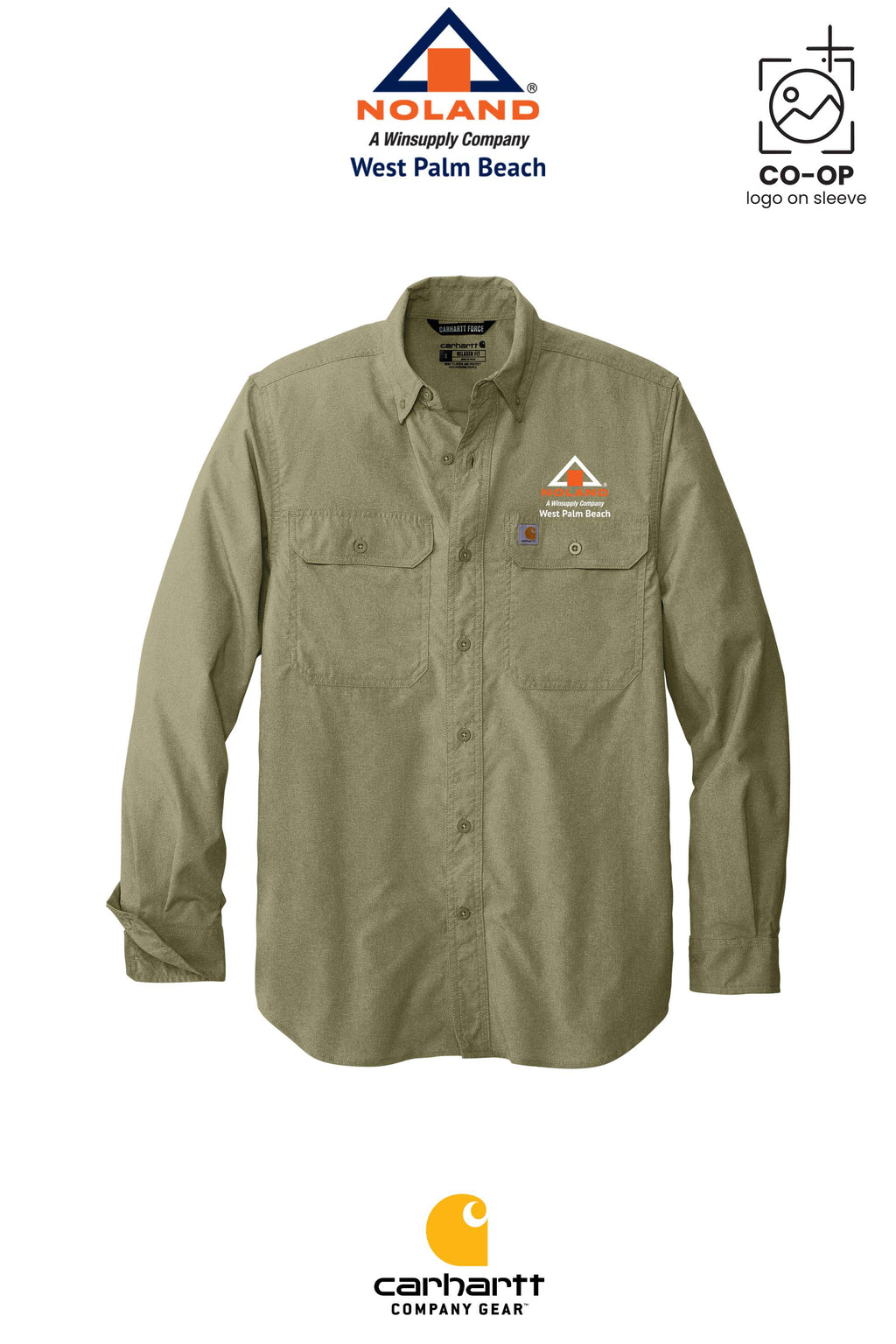 Carhartt Force® Solid Long Sleeve Shirt - Noland West Palm Beach