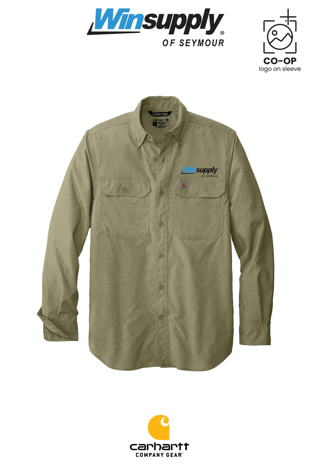 Carhartt Force® Solid Long Sleeve Shirt - Winsupply of Seymour IN