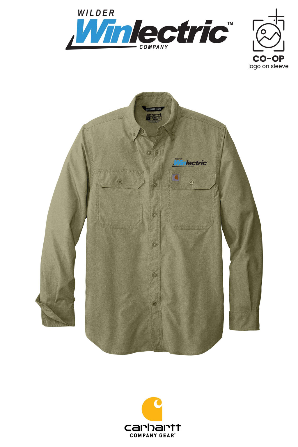 Carhartt Force® Solid Long Sleeve Shirt - Wilder Winlectric