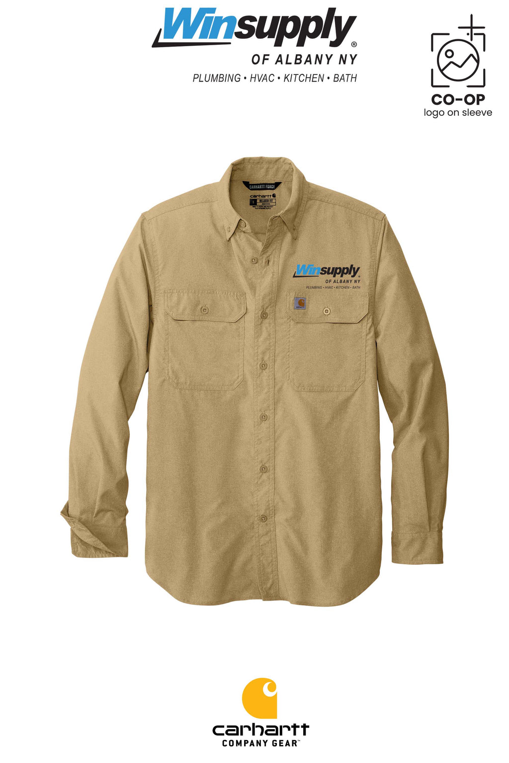 Carhartt Force® Solid Long Sleeve Shirt - Winsupply of Albany NY