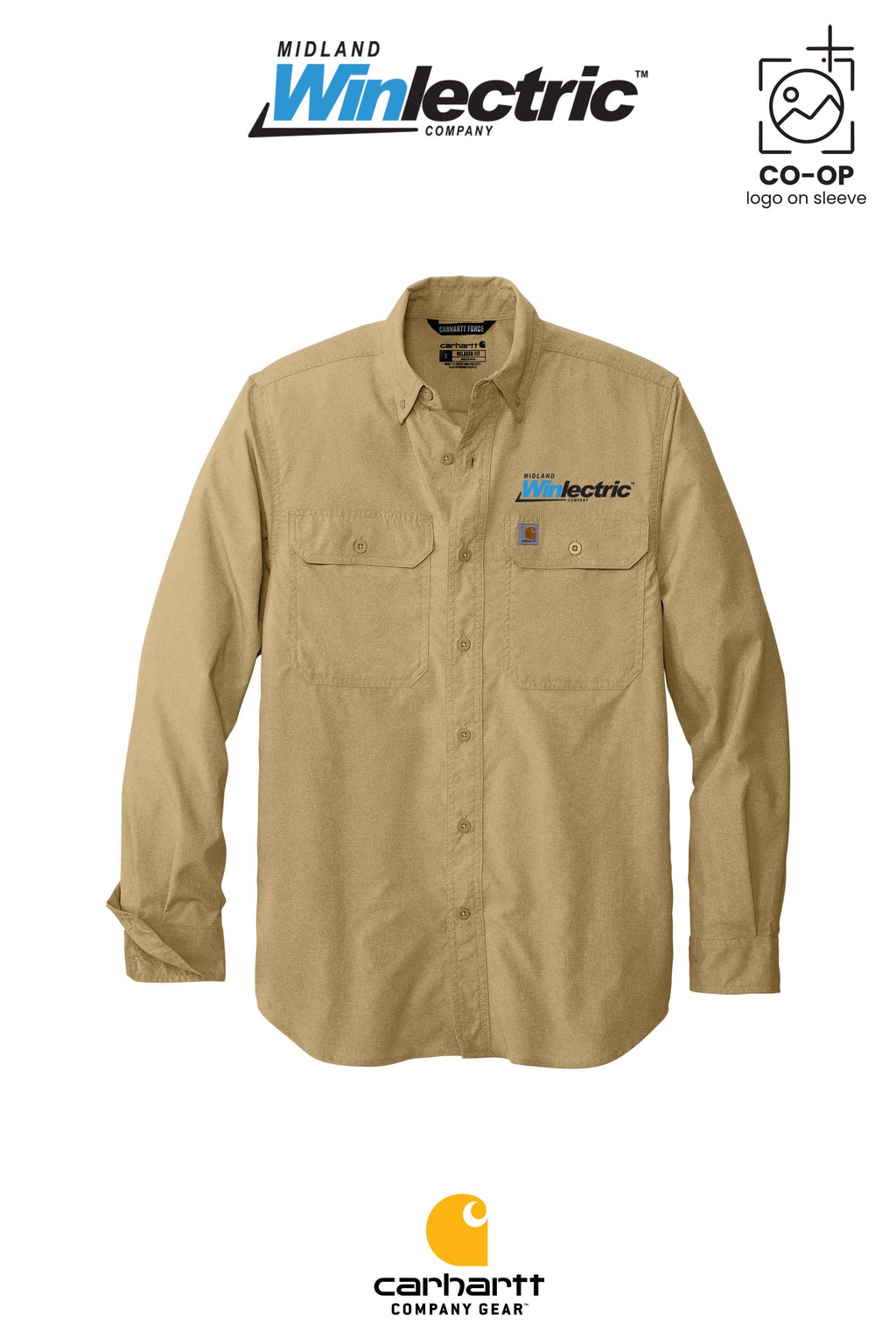 Carhartt Force® Solid Long Sleeve Shirt - Winlectric of Midland