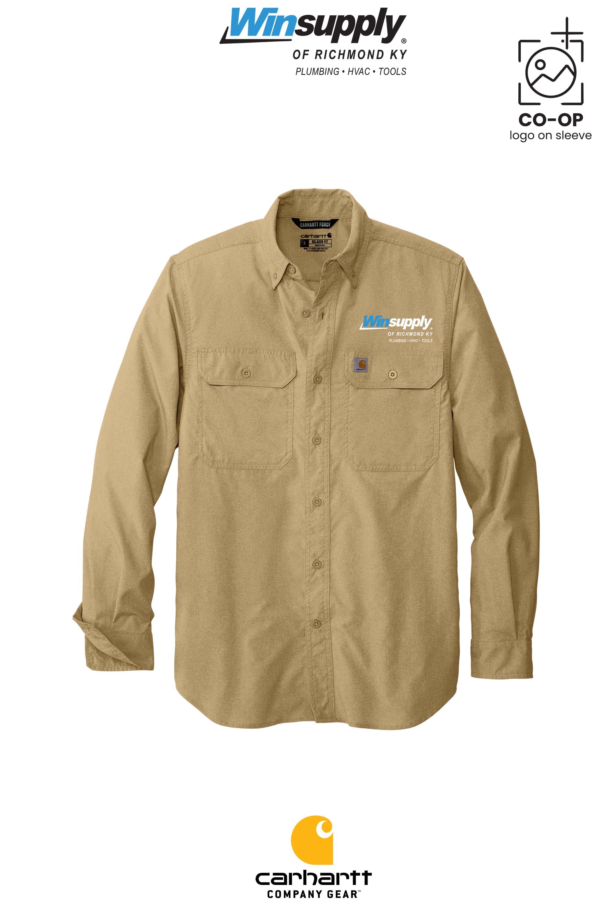 Carhartt Force® Solid Long Sleeve Shirt - Winsupply of Richmond KY