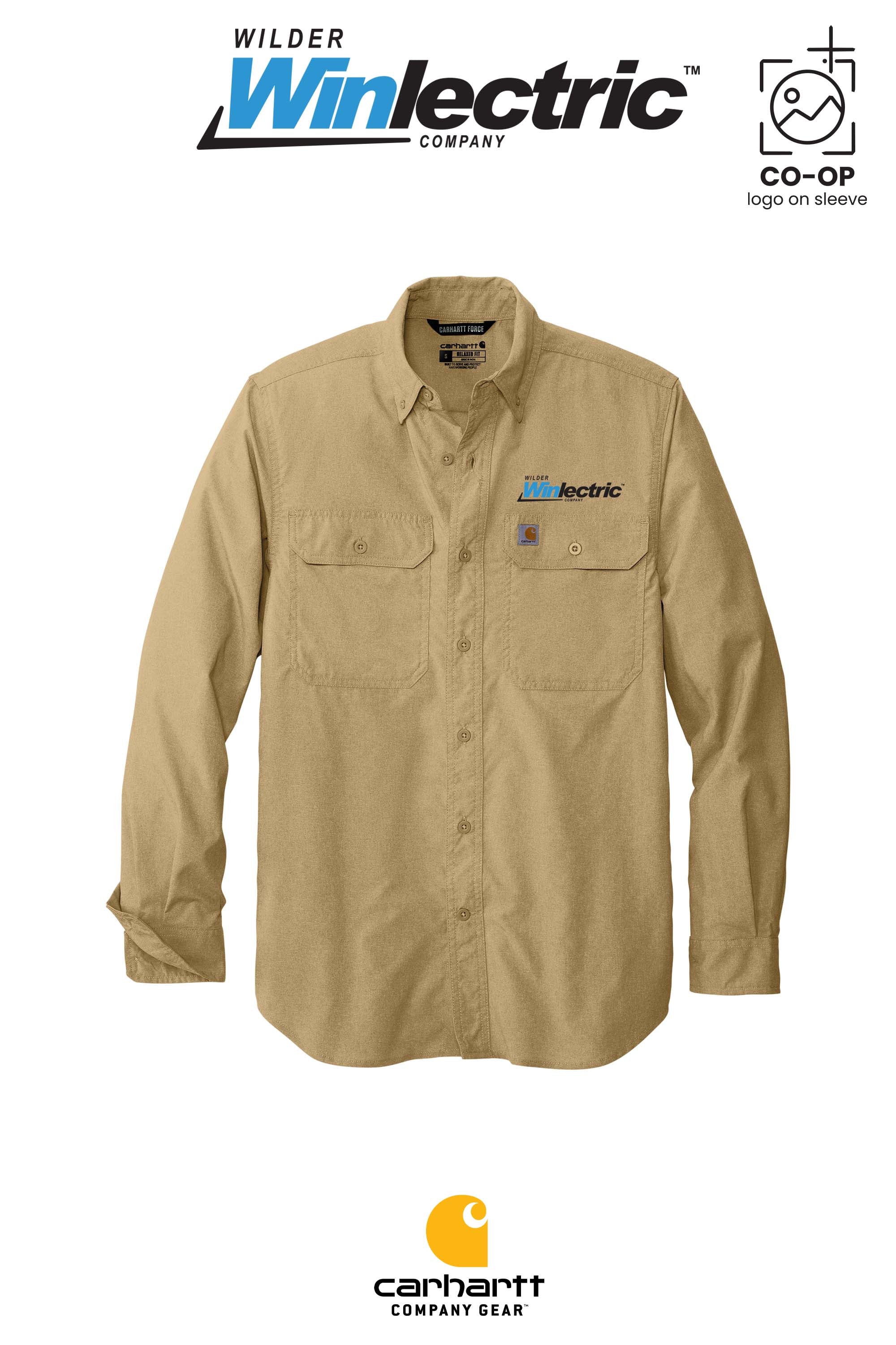 Carhartt Force® Solid Long Sleeve Shirt - Wilder Winlectric