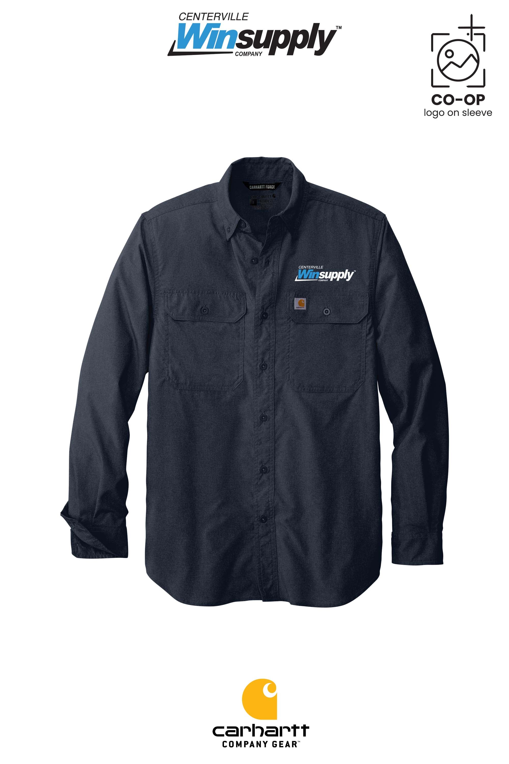 Carhartt Force® Solid Long Sleeve Shirt - Winsupply Centerville OH