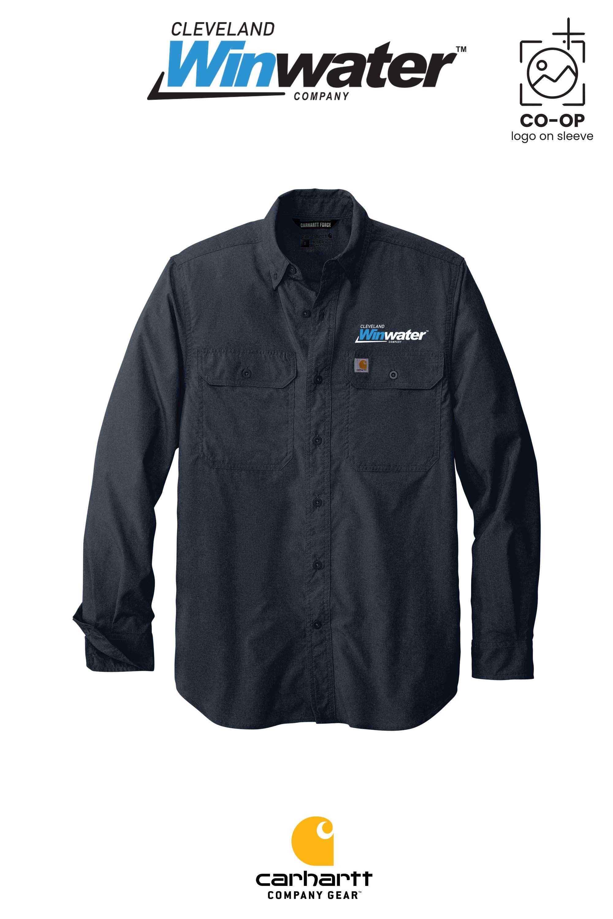 Carhartt Force® Solid Long Sleeve Shirt - Winwater of Cleveland
