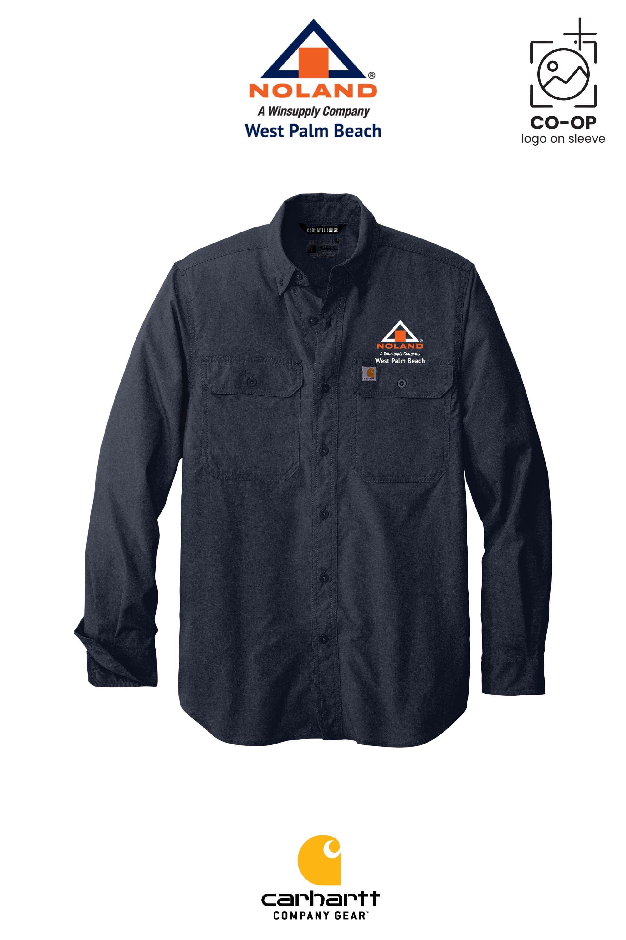 Carhartt Force® Solid Long Sleeve Shirt - Noland West Palm Beach