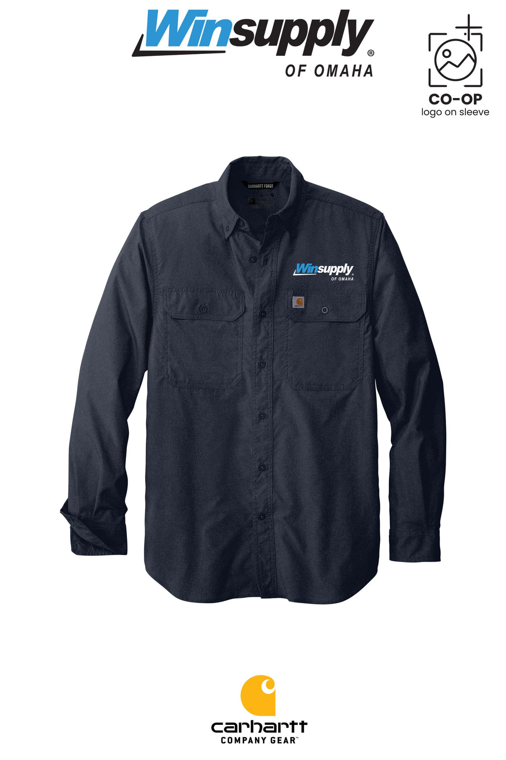 Carhartt Force® Solid Long Sleeve Shirt - Winsupply of Omaha
