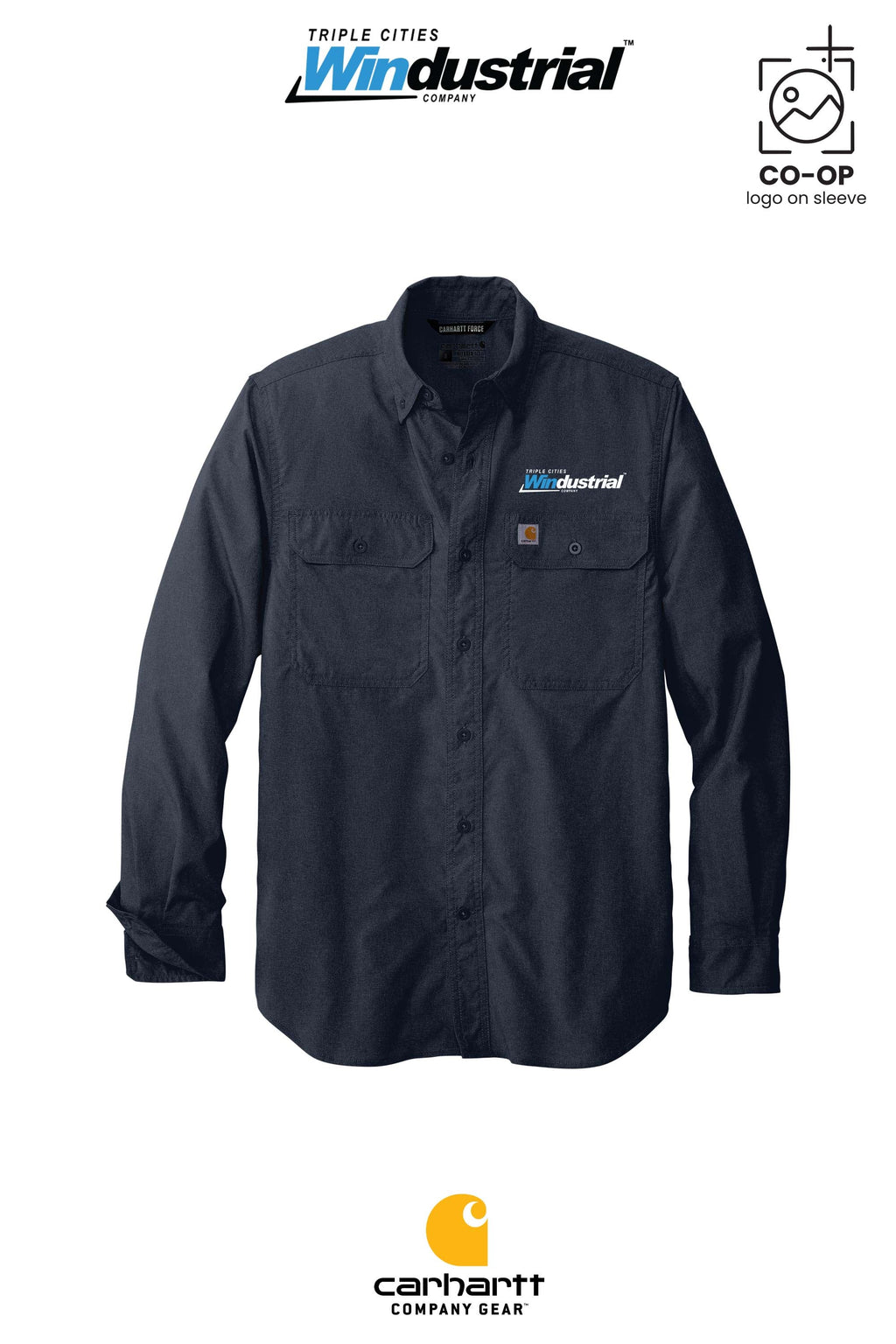 Carhartt Force® Solid Long Sleeve Shirt - Windustrial Triple Cities
