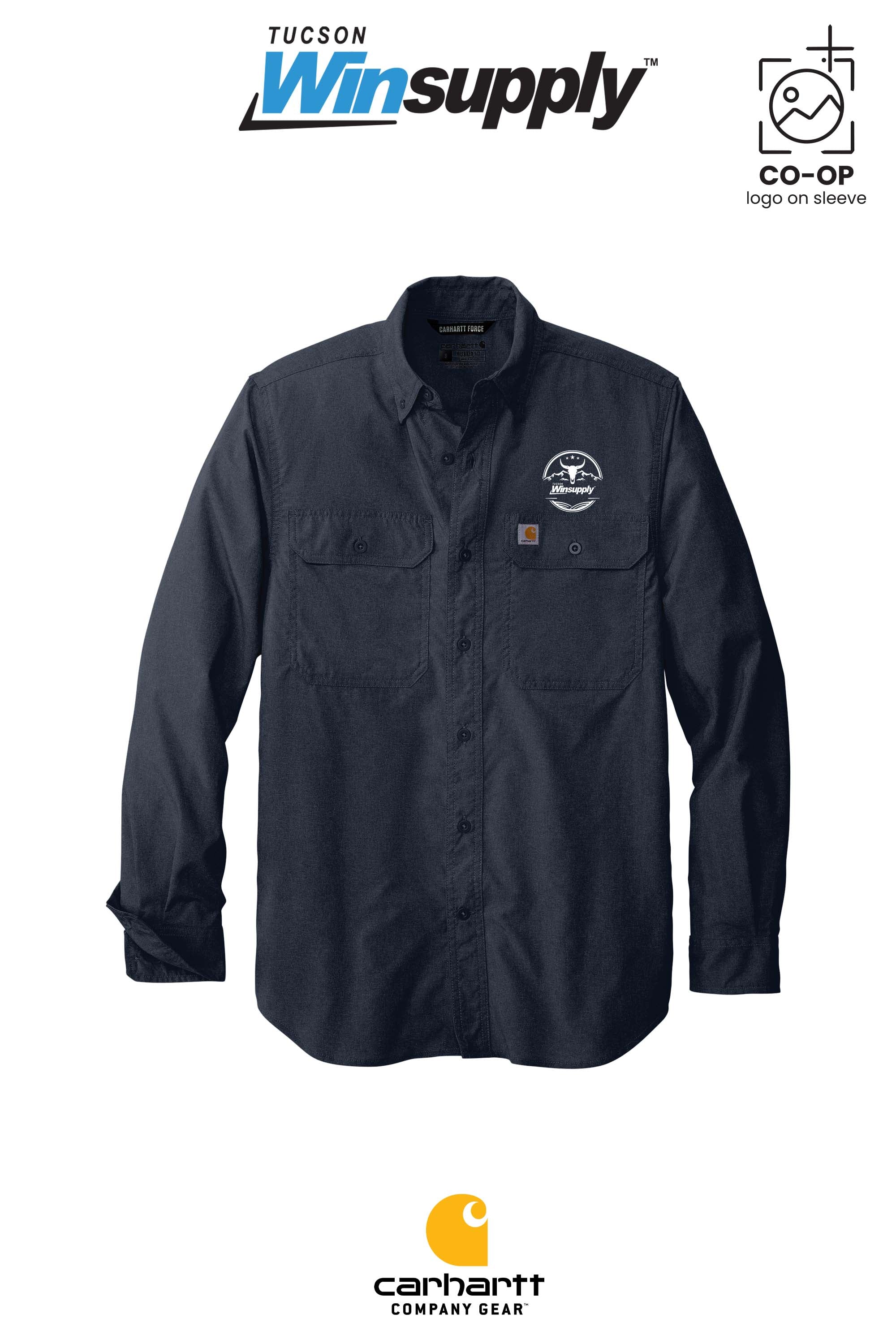 Carhartt Force® Solid Long Sleeve Shirt - Winsupply Tucson AZ