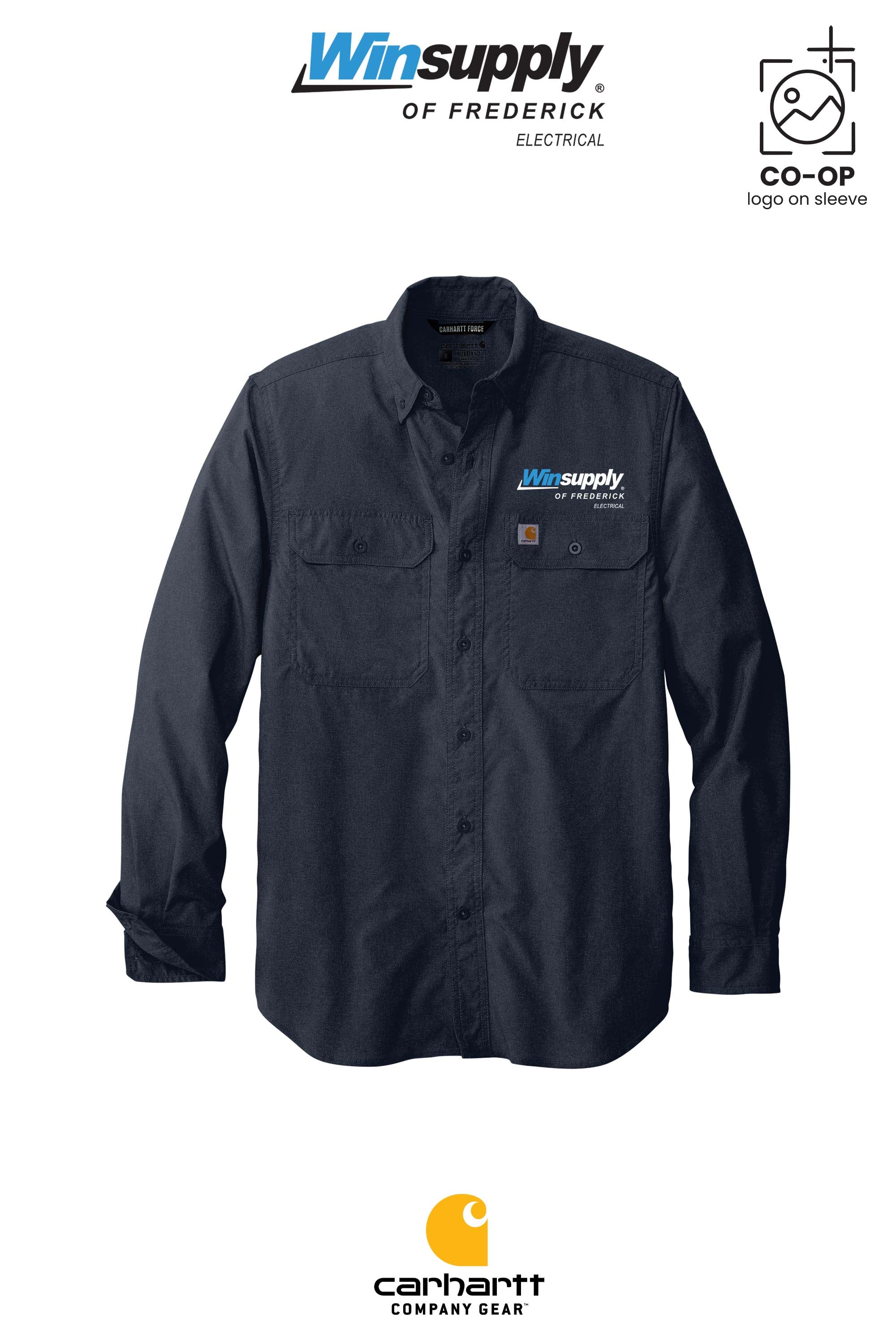 Carhartt Force® Solid Long Sleeve Shirt - Winsupply of Frederick