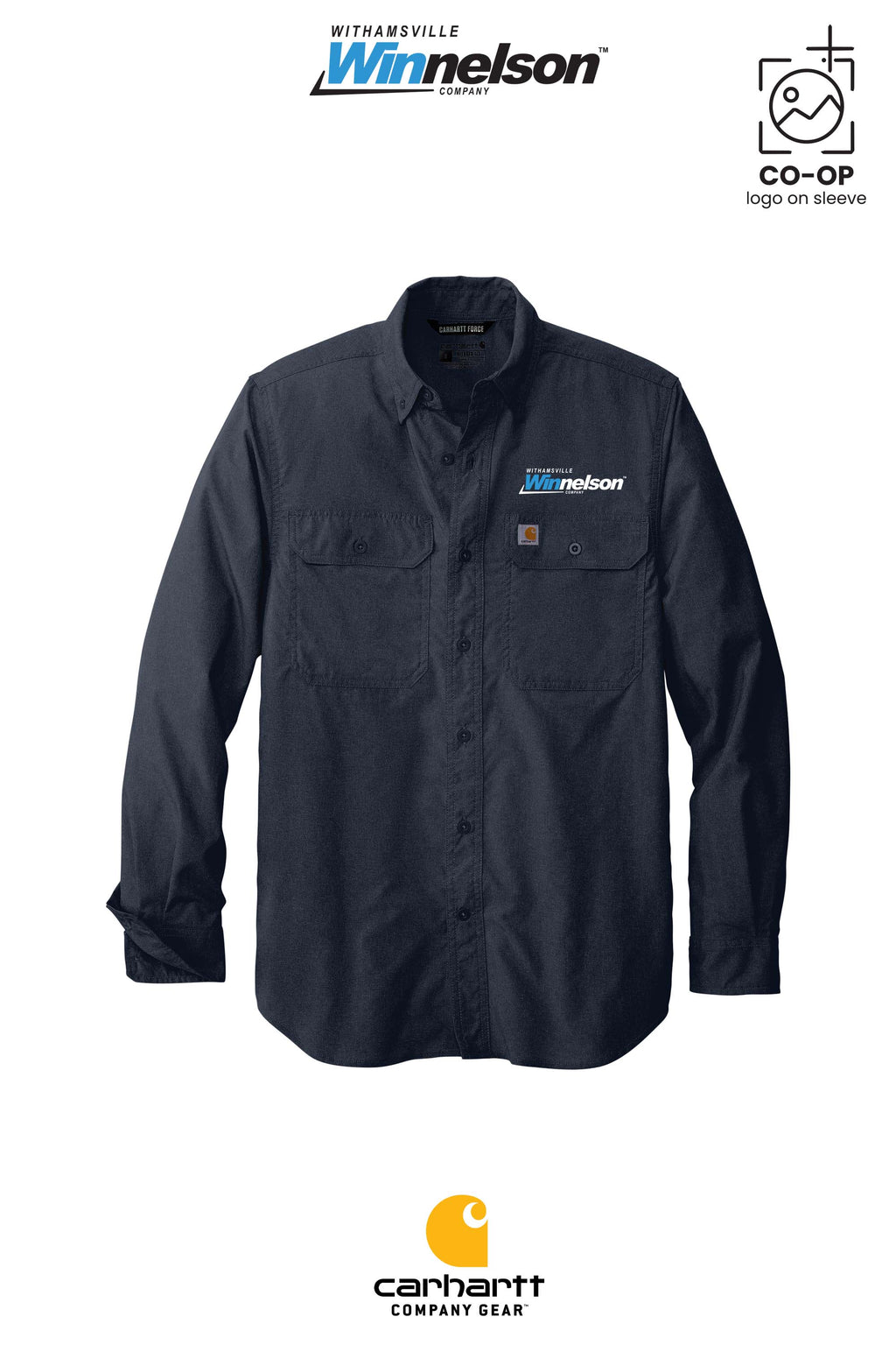Carhartt Force® Solid Long Sleeve Shirt - Withamsville Winnelson
