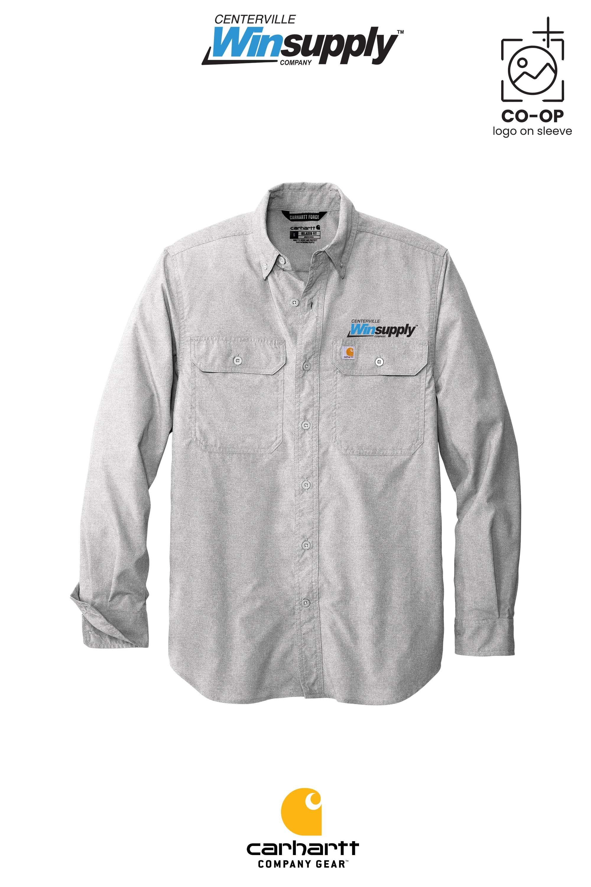 Carhartt Force® Solid Long Sleeve Shirt - Winsupply Centerville OH
