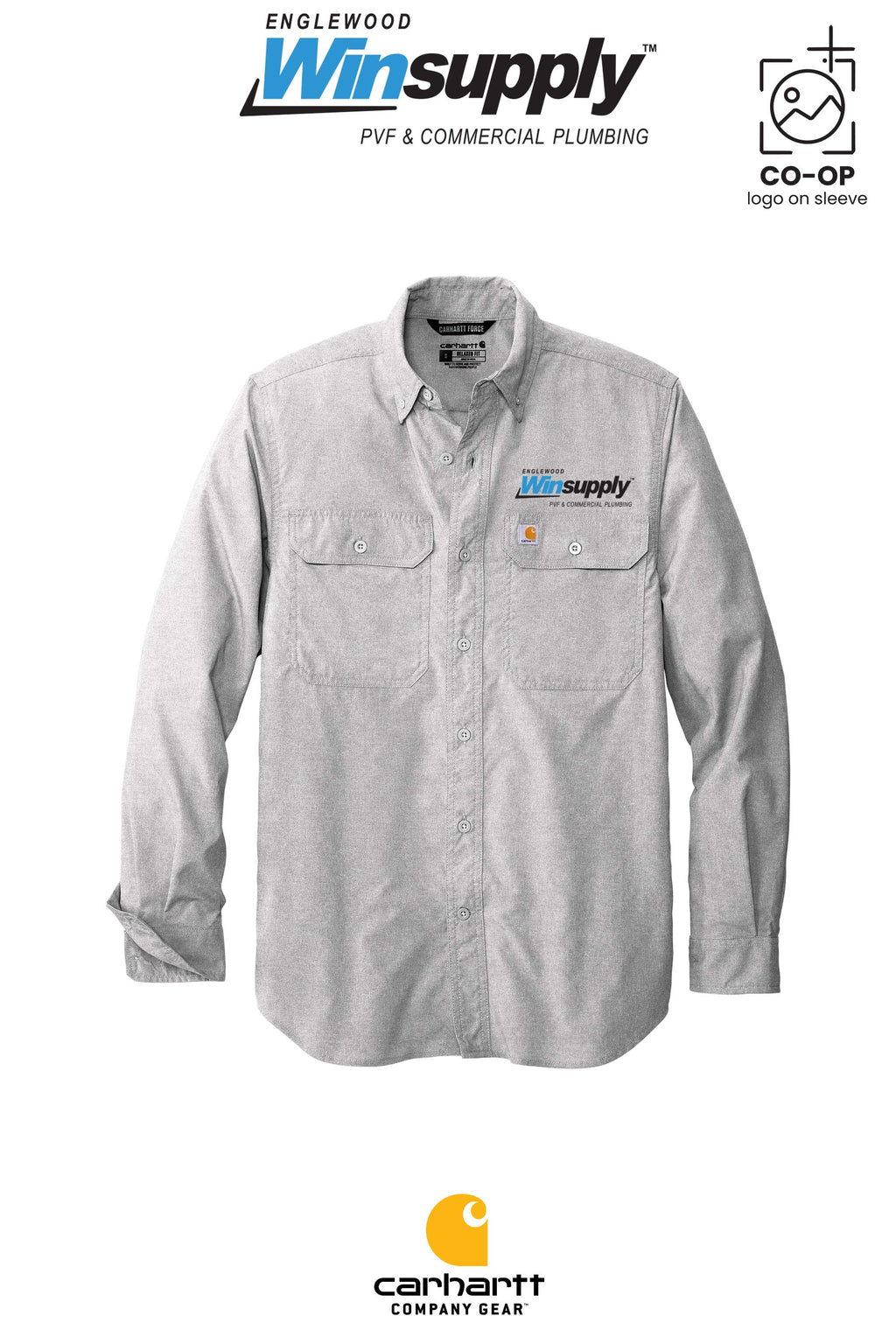 Carhartt Force® Solid Long Sleeve Shirt - Englewood Winsupply