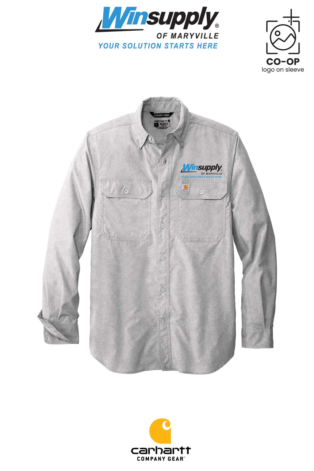 Carhartt Force® Solid Long Sleeve Shirt - Winsupply of Maryville