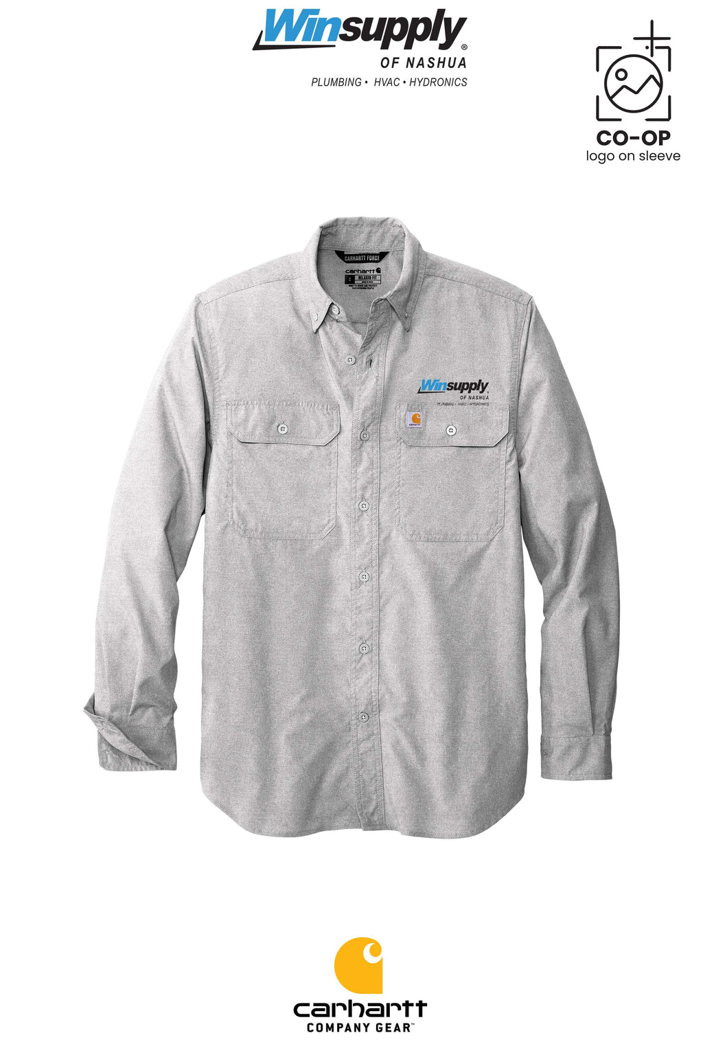 Carhartt Force® Solid Long Sleeve Shirt - Winsupply of Nashua