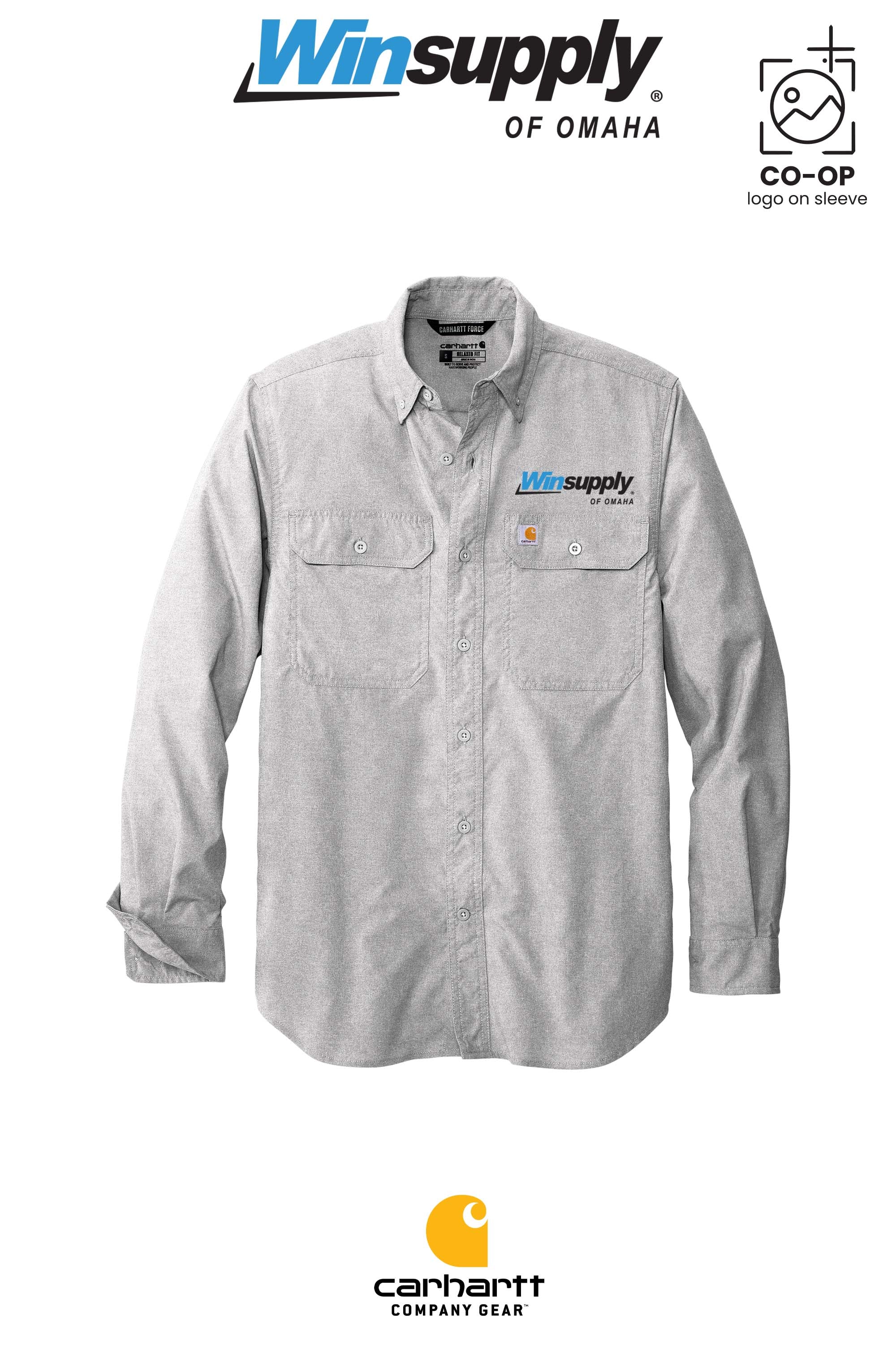Carhartt Force® Solid Long Sleeve Shirt - Winsupply of Omaha