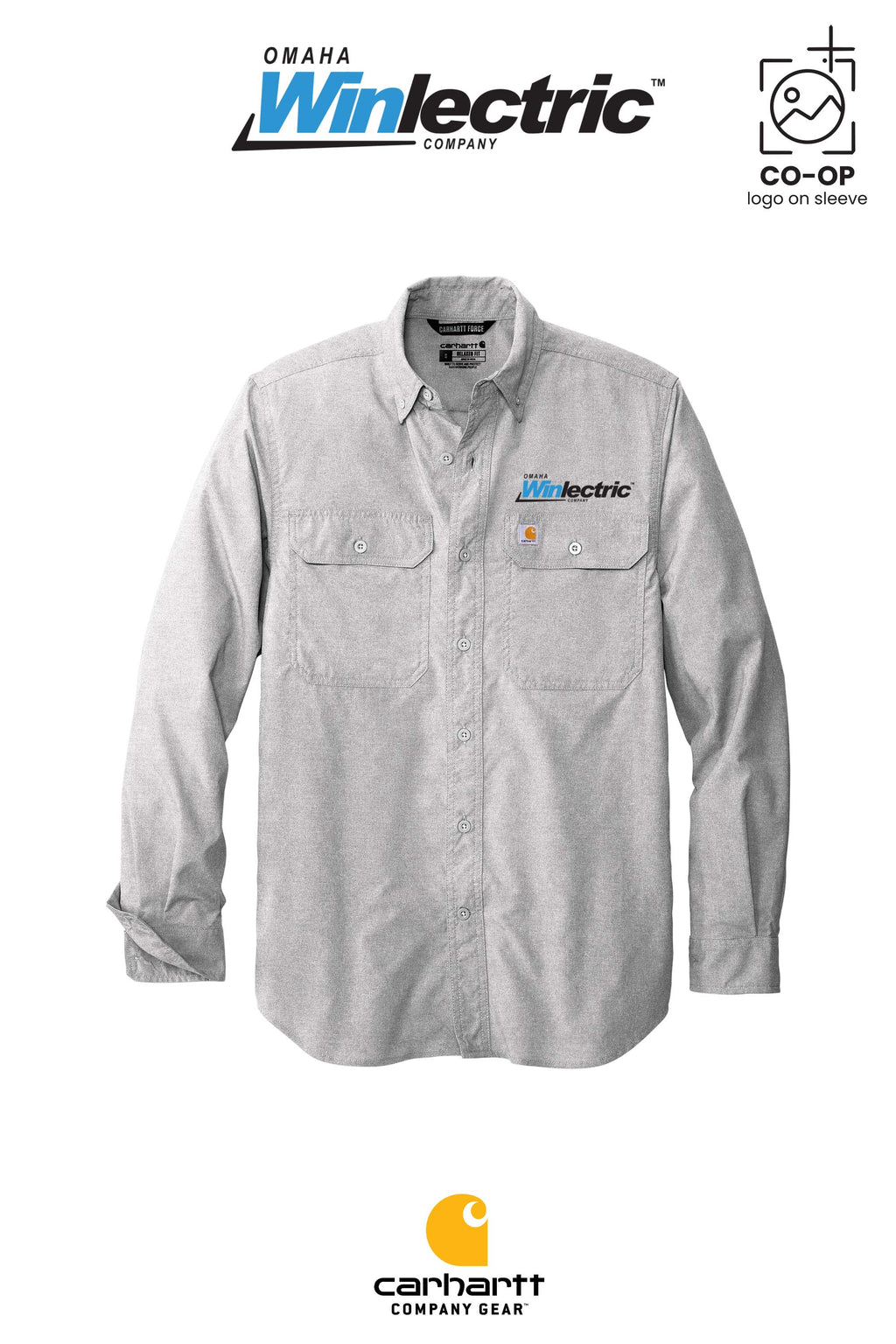 Carhartt Force® Solid Long Sleeve Shirt - Omaha Winlectric