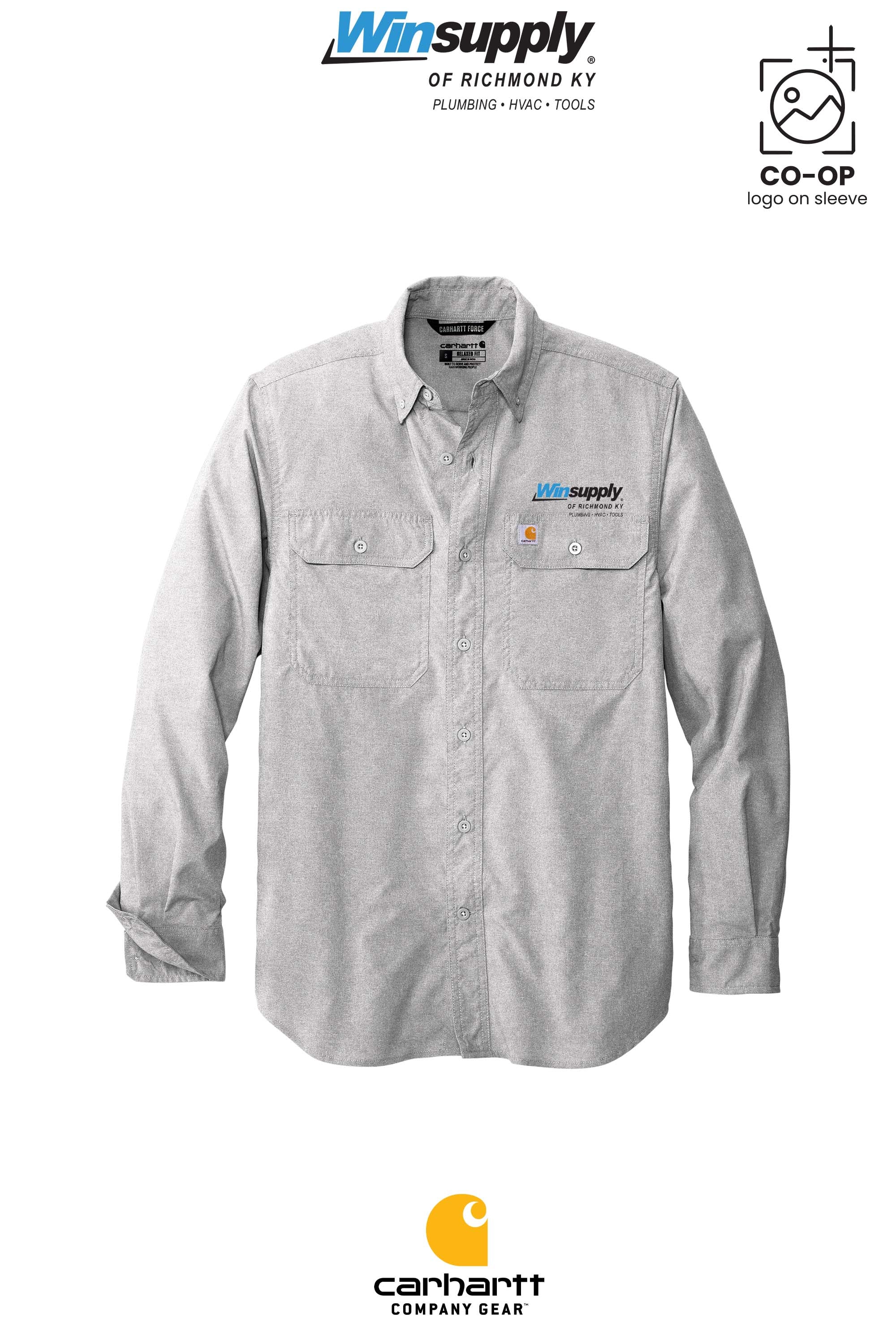Carhartt Force® Solid Long Sleeve Shirt - Winsupply of Richmond KY
