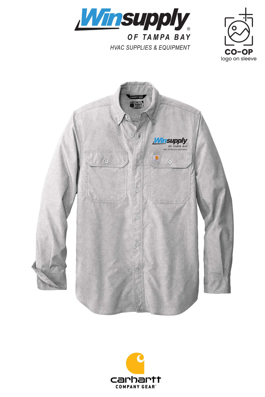 Carhartt Force® Solid Long Sleeve Shirt - Winsupply of Tampa Bay
