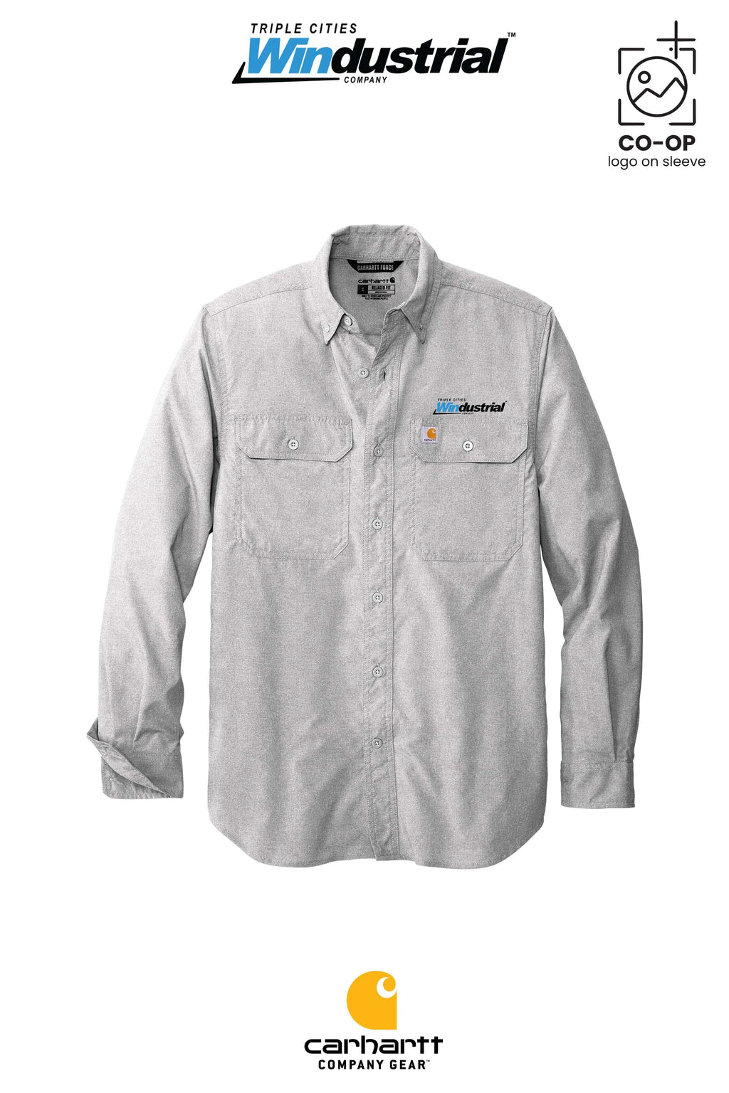 Carhartt Force® Solid Long Sleeve Shirt - Windustrial Triple Cities