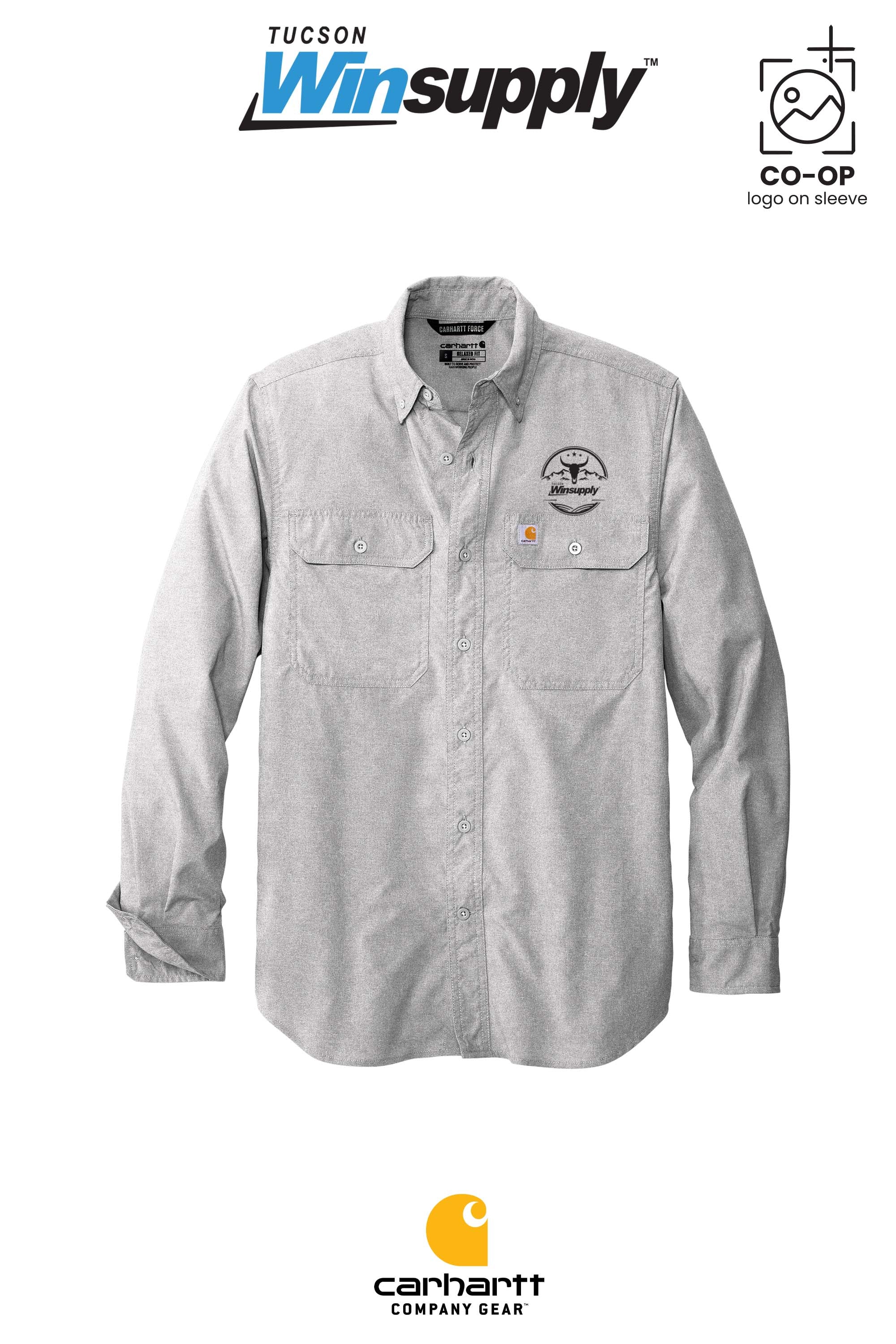Carhartt Force® Solid Long Sleeve Shirt - Winsupply Tucson AZ