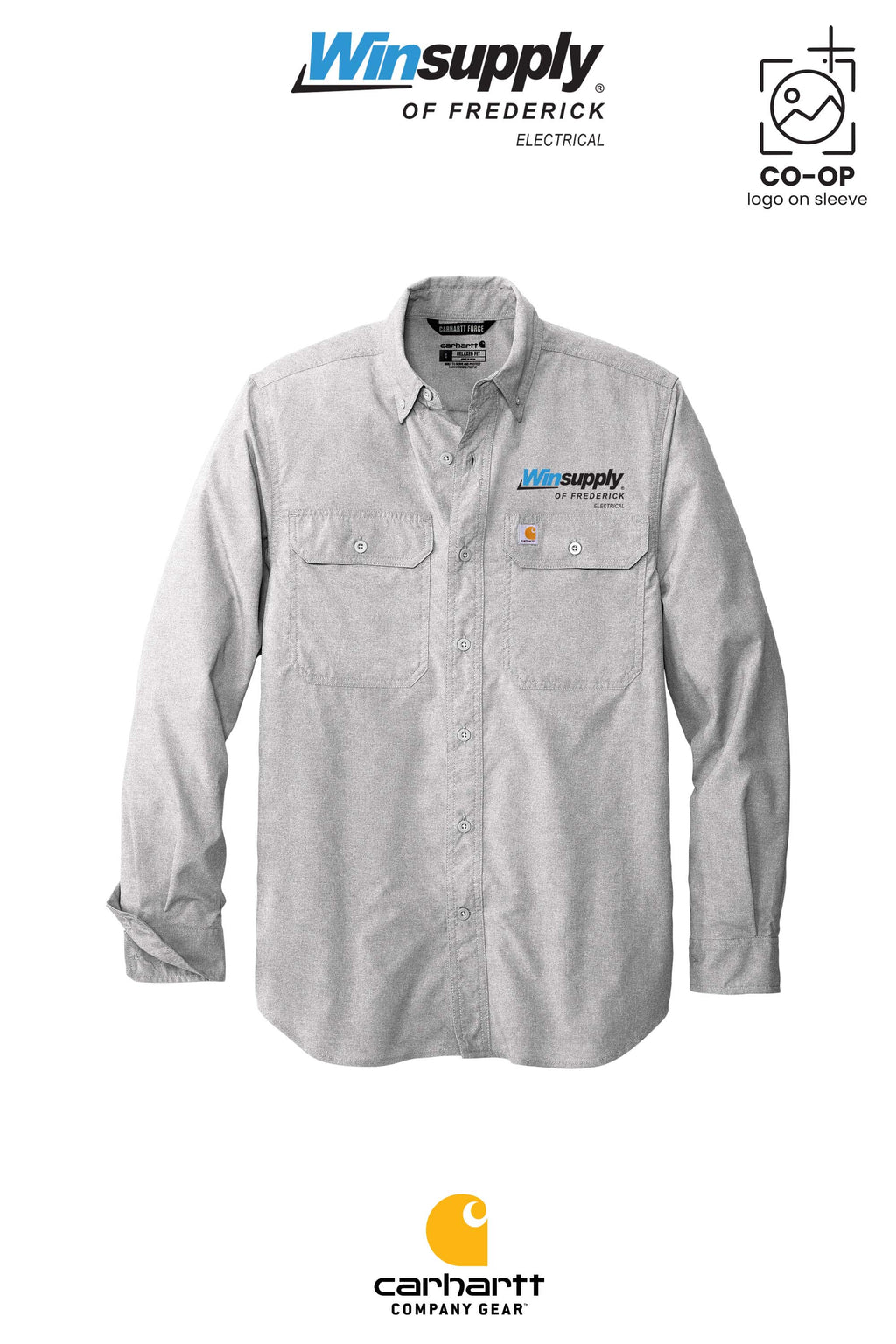 Carhartt Force® Solid Long Sleeve Shirt - Winsupply of Frederick