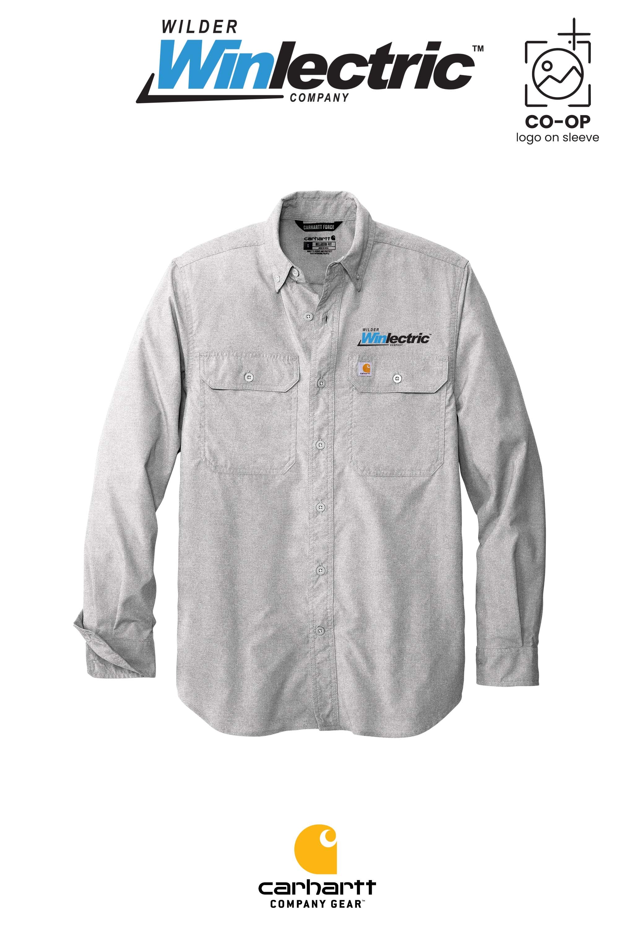 Carhartt Force® Solid Long Sleeve Shirt - Wilder Winlectric
