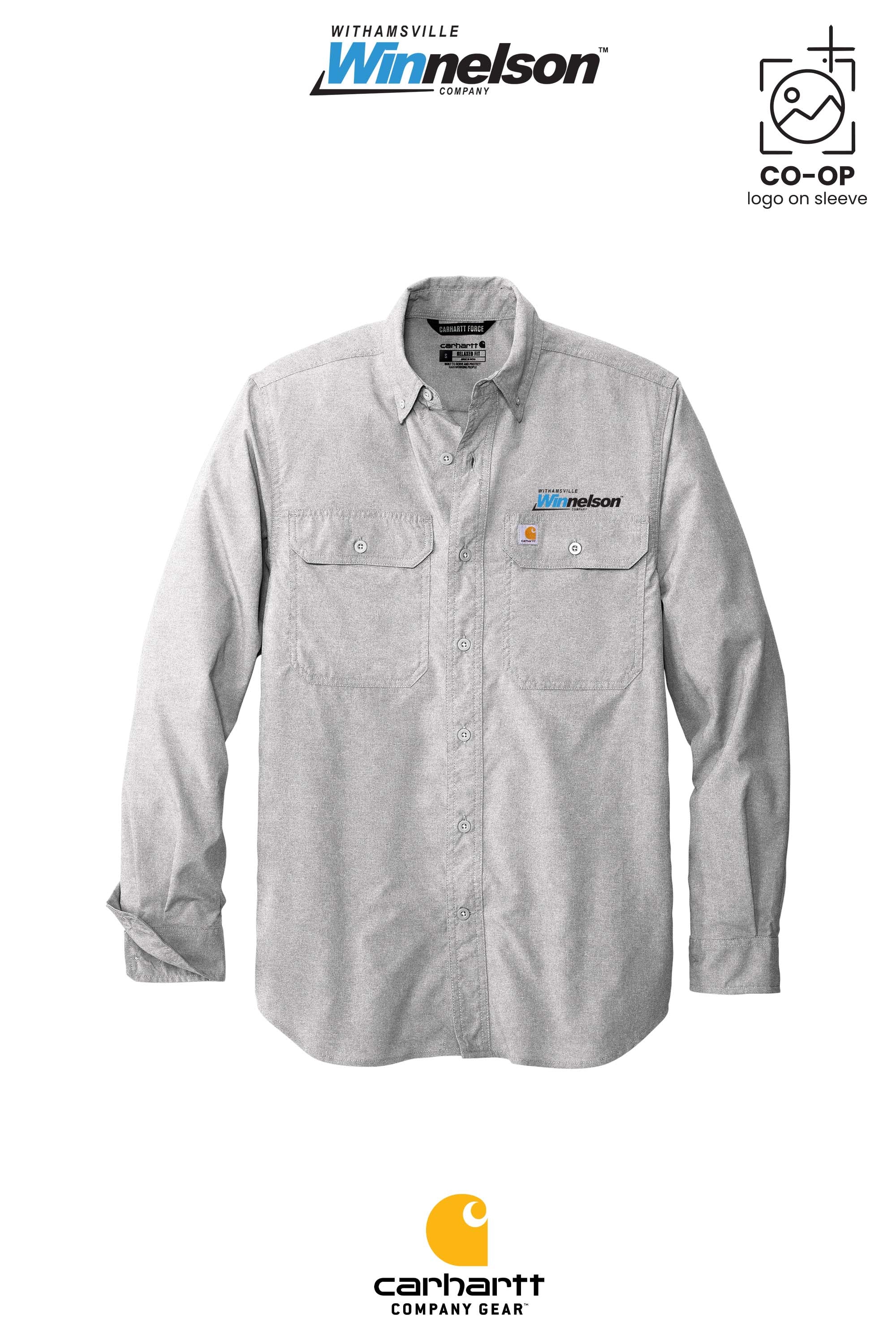 Carhartt Force® Solid Long Sleeve Shirt - Withamsville Winnelson